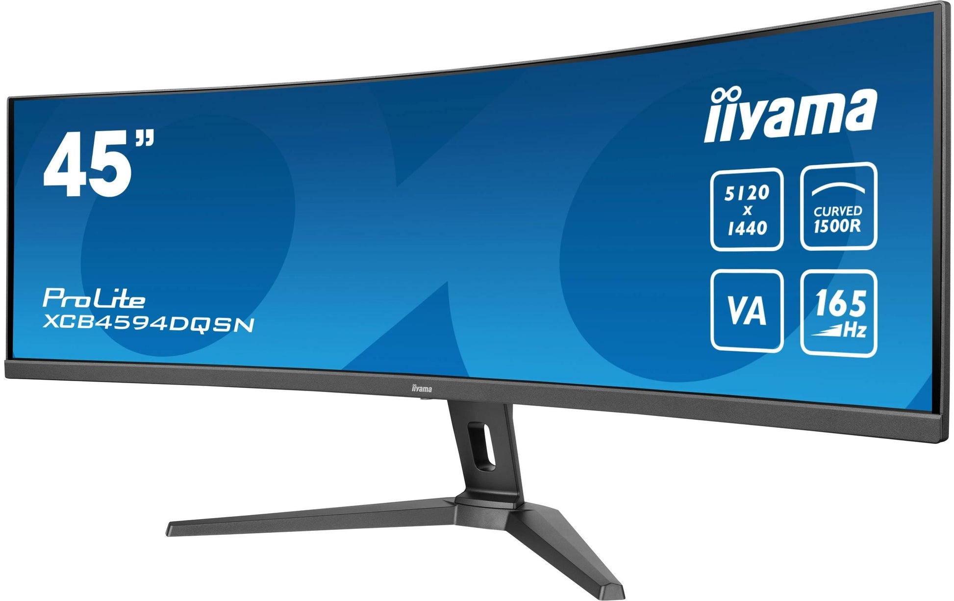 iiyama ProLite 44,5 Business – Monitor, 44,5" 5120 × 1440 (DQHD), VA, 165 Hz, 450 cd/m²