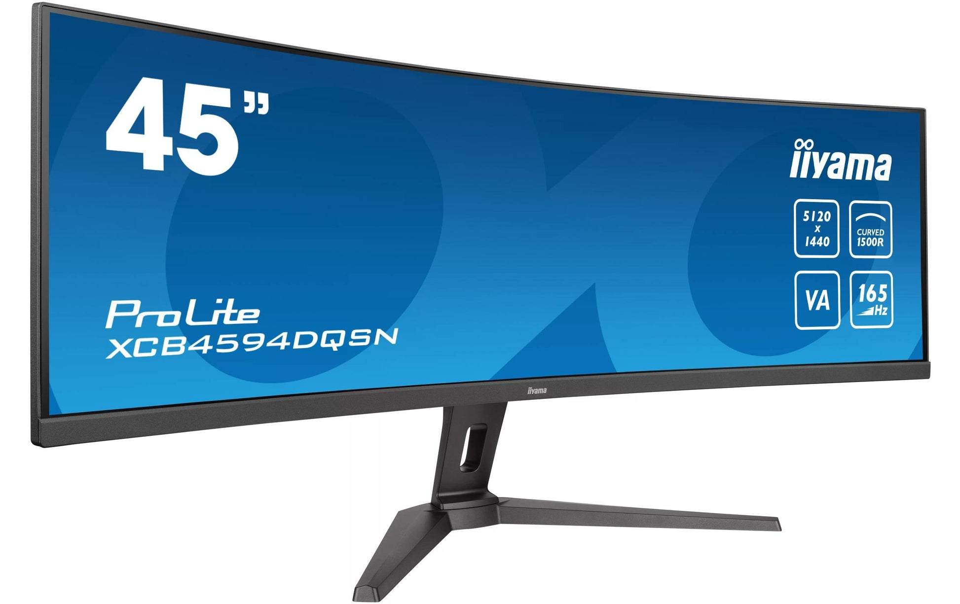 iiyama ProLite 44,5 Business – Monitor, 44,5" 5120 × 1440 (DQHD), VA, 165 Hz, 450 cd/m²