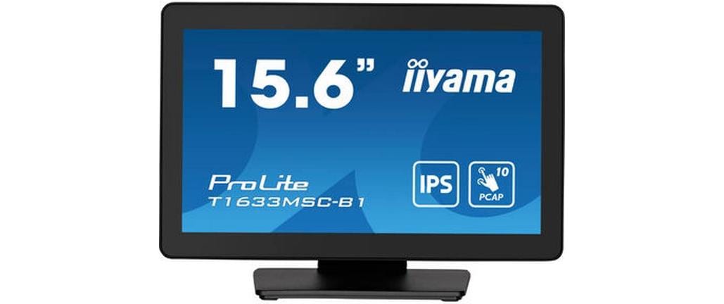iiyama T1633MSC-B1 16" FHD PCAP 10-Touch – Zero-Bezel, 385 cd/m²