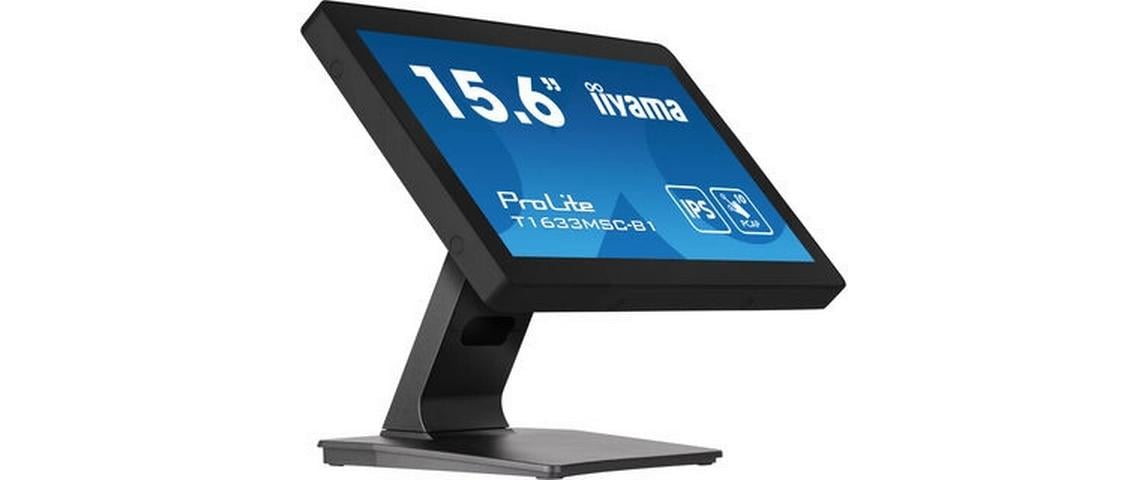 iiyama T1633MSC-B1 16" FHD PCAP 10-Touch – Zero-Bezel, 385 cd/m²