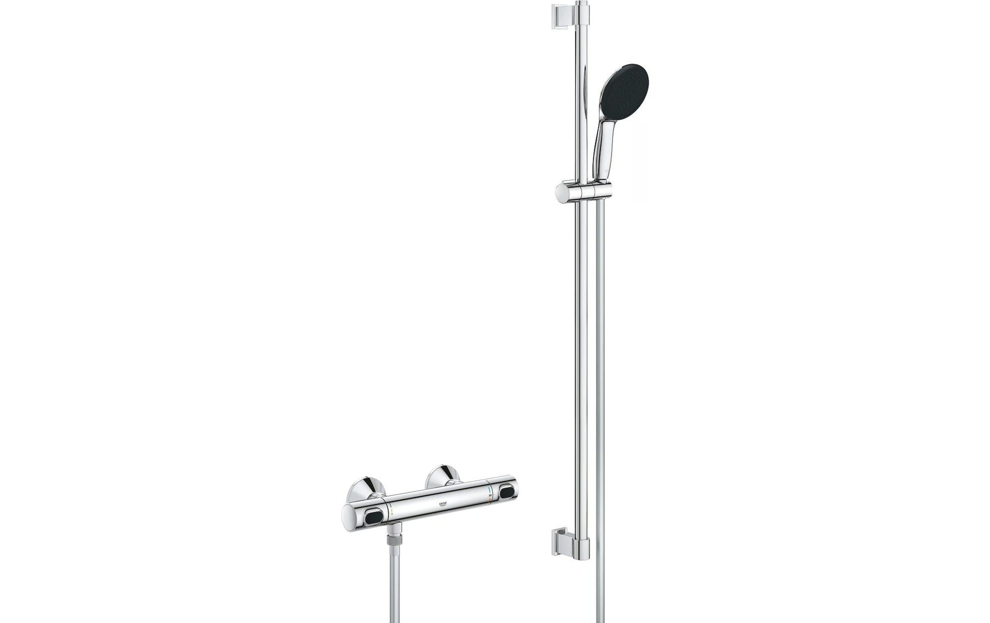 GROHE Badebatterie Precision Flow – Thermostat (Unterputz), Messing, Chrom