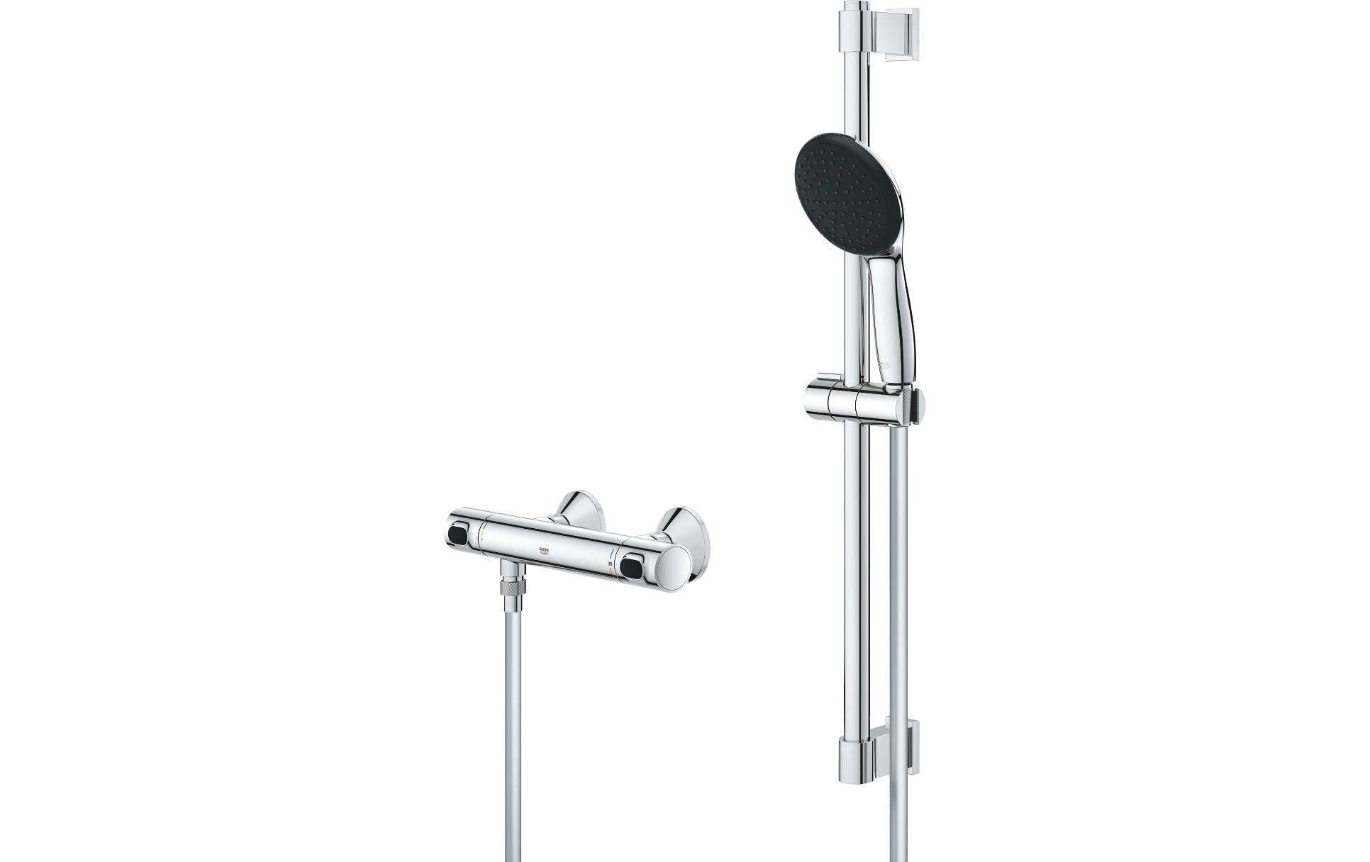 GROHE Badebatterie Precision Flow – Messing, Chrom