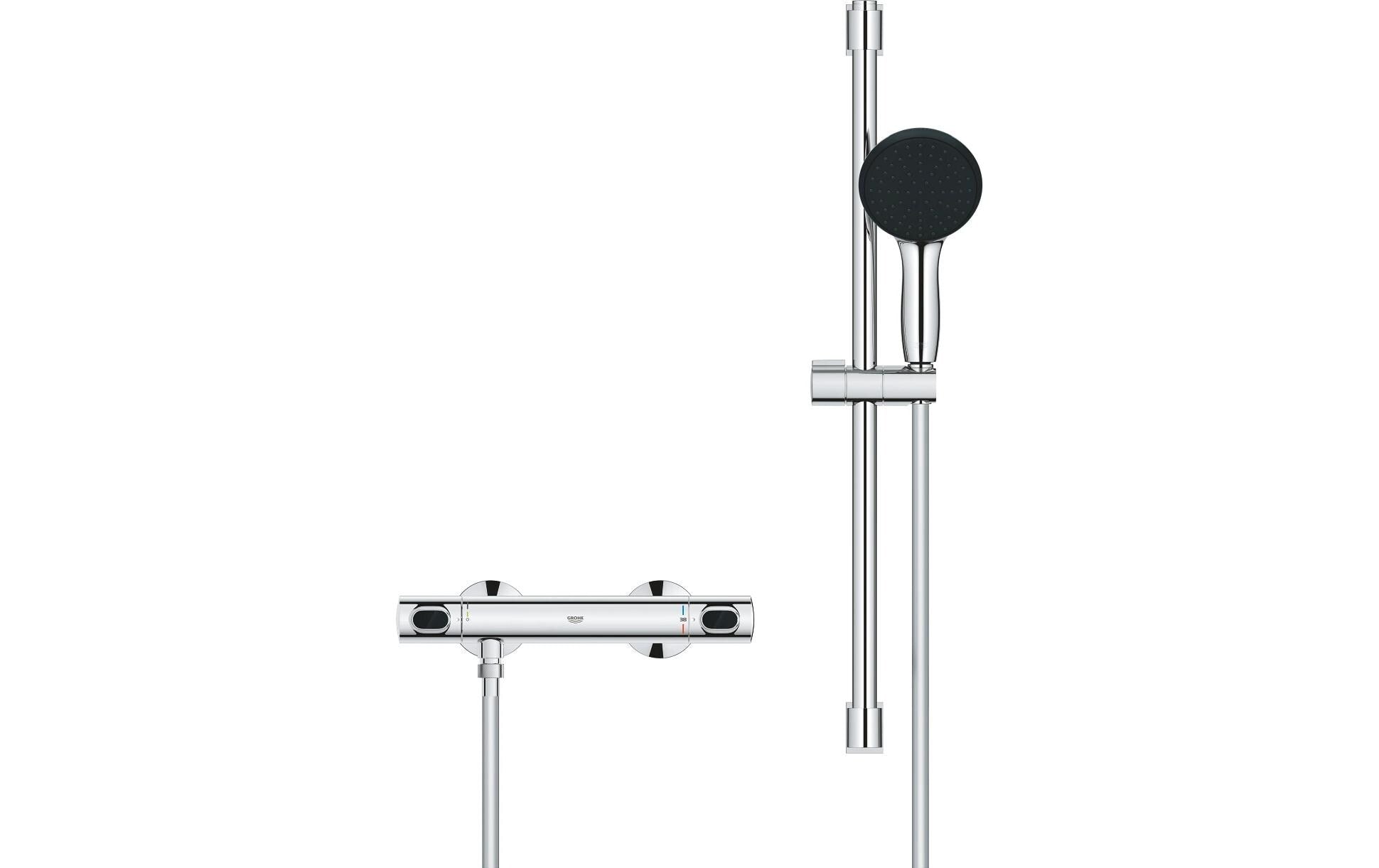 GROHE Badebatterie Precision Flow – Messing, Chrom