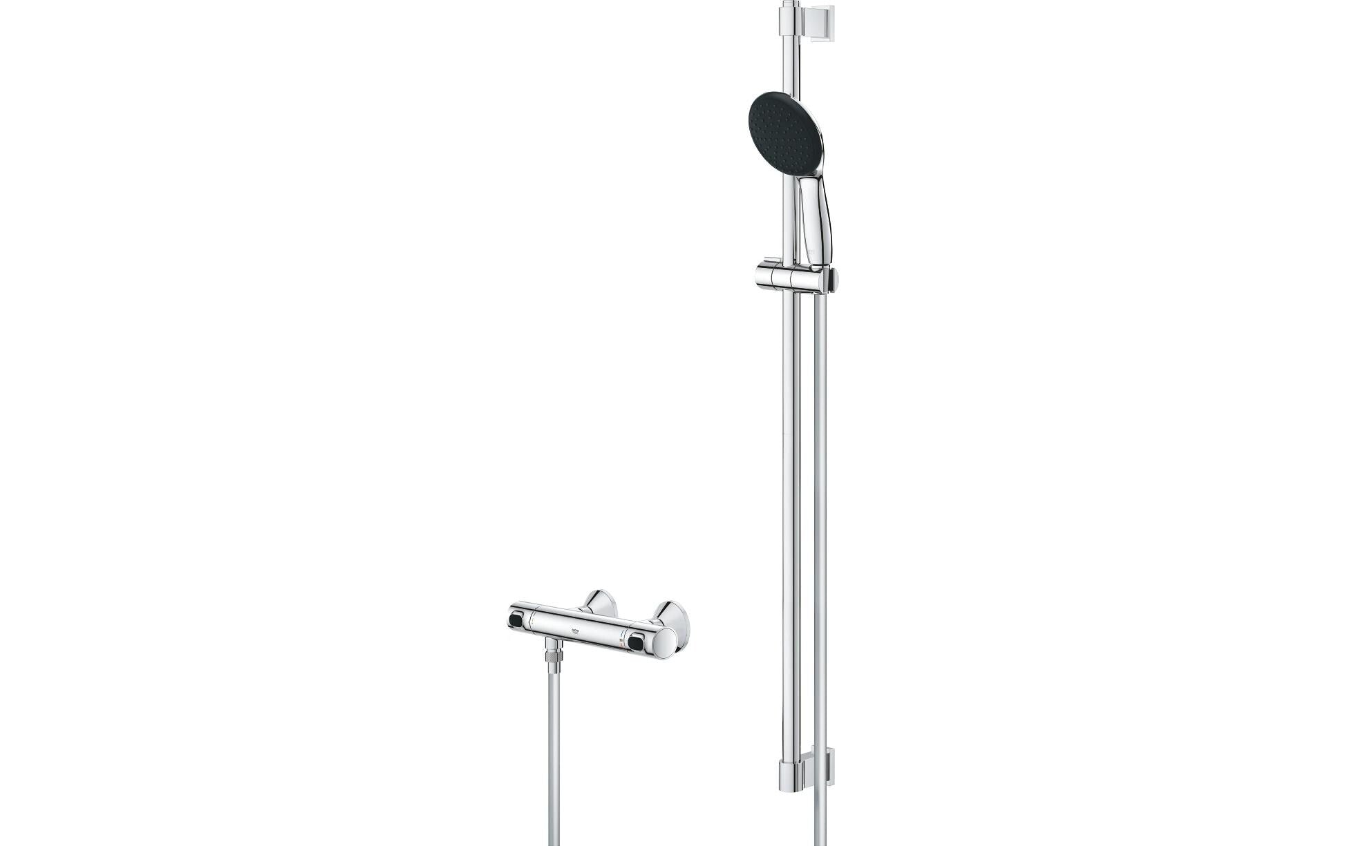 GROHE Badebatterie Precision Flow – Thermostat (Unterputz), Messing, Chrom