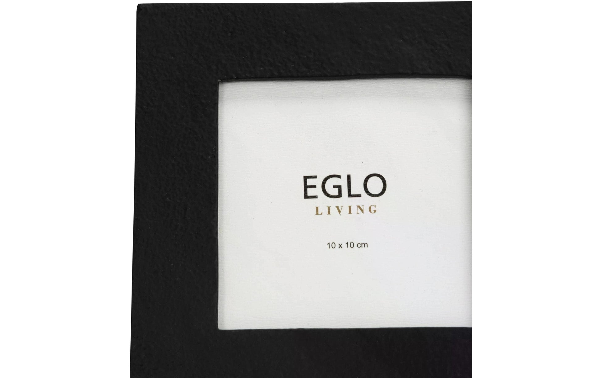 EGLO Bilderrahmen – für 10 × 10 cm – Aluminium & Glas & MDF, schwarz