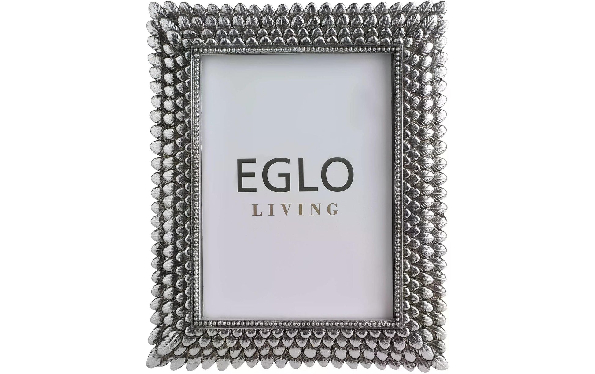 EGLO Bilderrahmen – für 13 × 18 cm – Glas & Kunststoff & Polyresin, silber