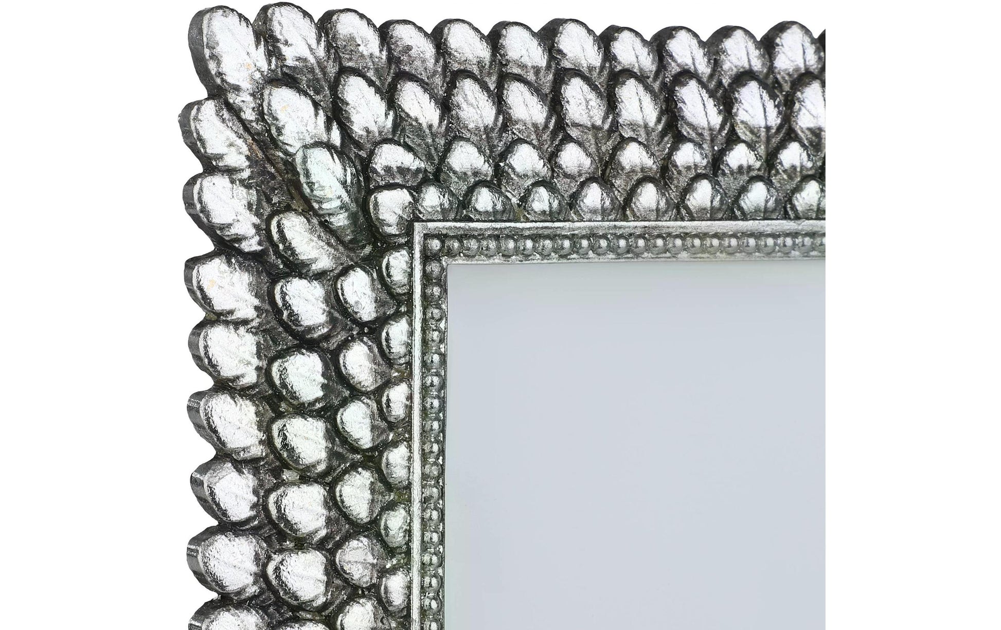 EGLO Bilderrahmen – für 13 × 18 cm – Glas & Kunststoff & Polyresin, silber