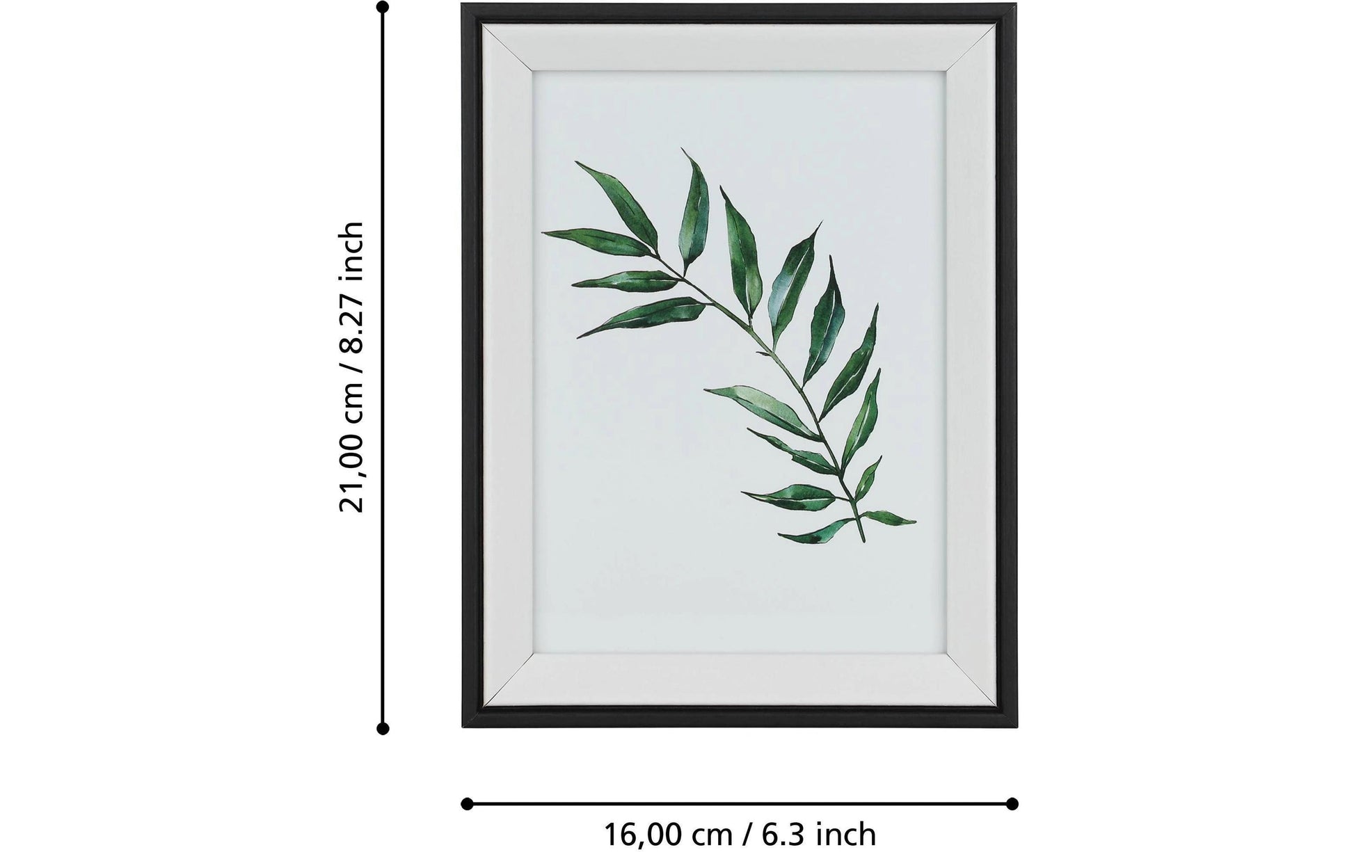 EGLO Renabie Bilderrahmen – für 13 × 18 cm – Glas & MDF, schwarz