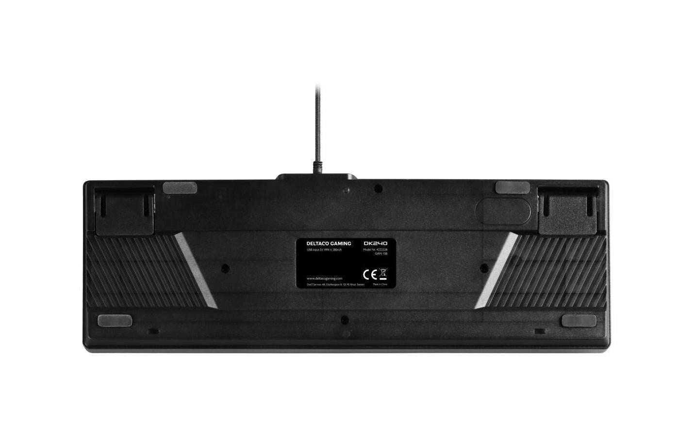 Deltaco Gaming GAM-158-CH – Gaming-Tastatur 60% – Membran, RGB – USB-A kabelgebunden – QWERTZ (CH)