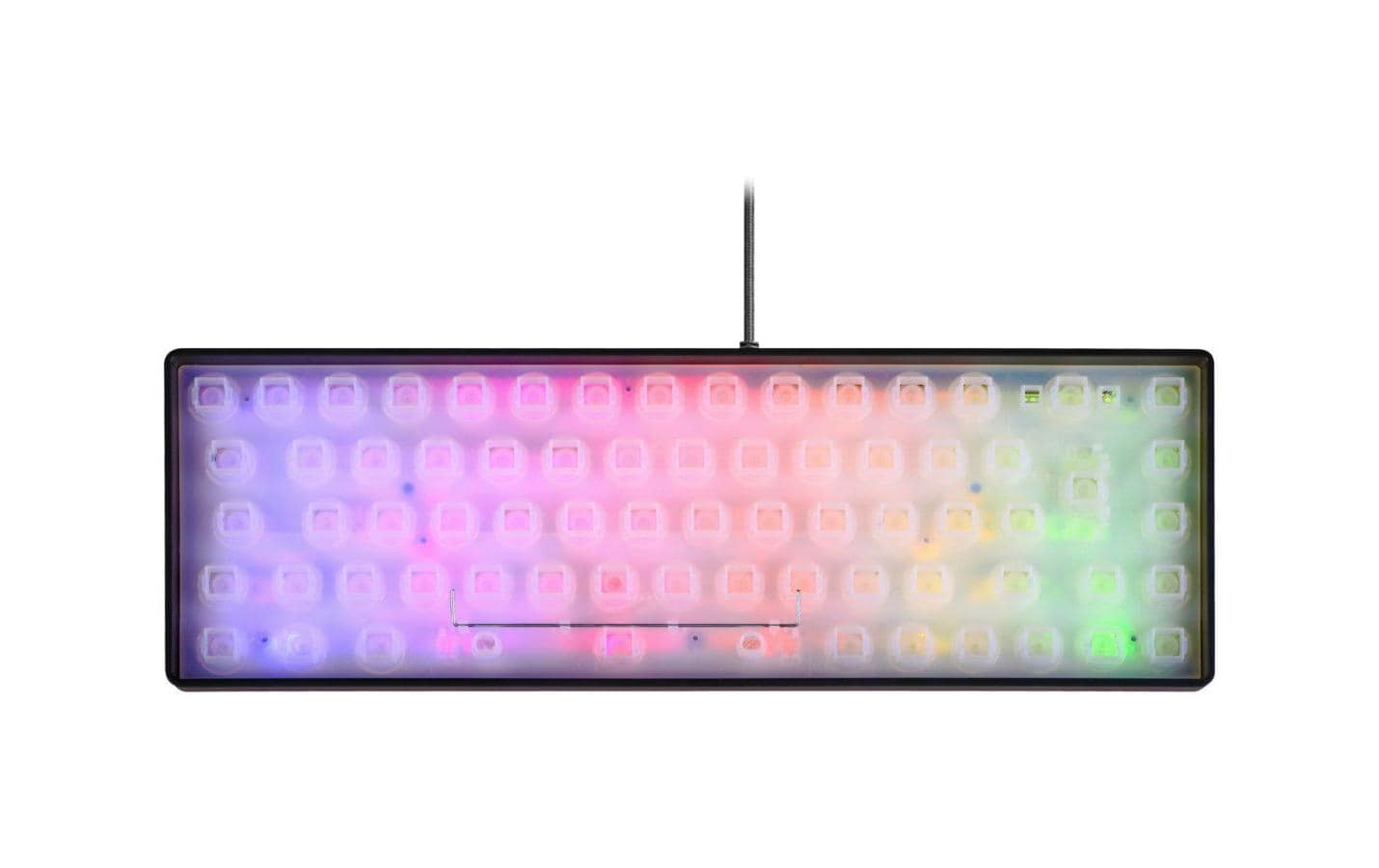 Deltaco Gaming GAM-158-CH – Gaming-Tastatur 60% – Membran, RGB – USB-A kabelgebunden – QWERTZ (CH)