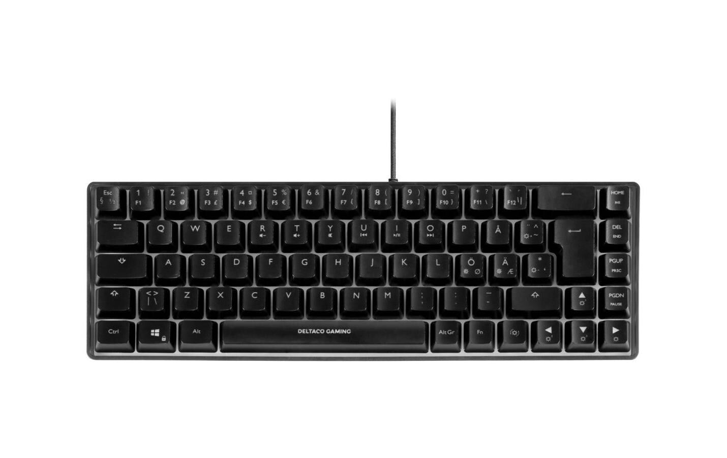 Deltaco Gaming GAM-158-CH – Gaming-Tastatur 60% – Membran, RGB – USB-A kabelgebunden – QWERTZ (CH)