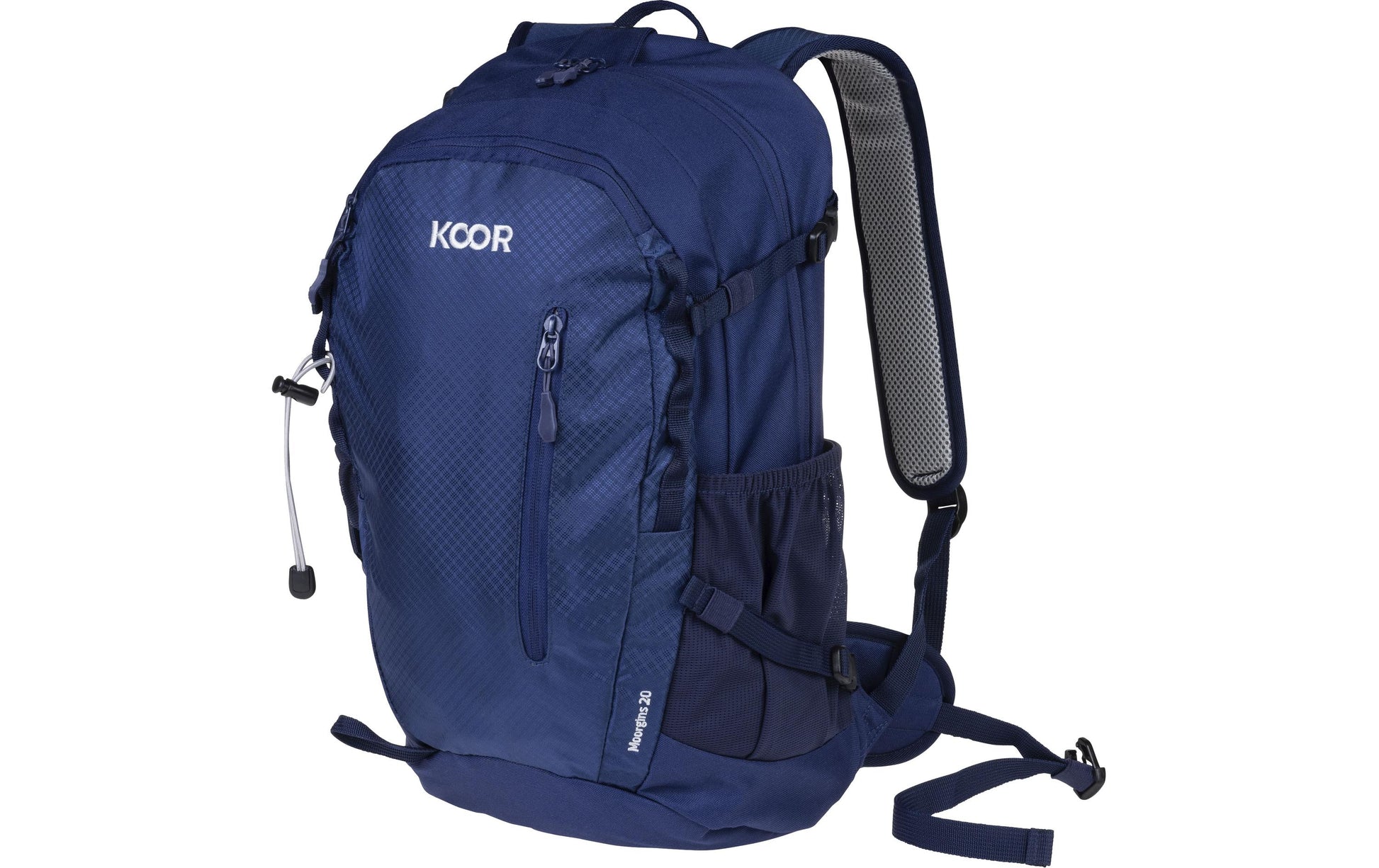 KOOR Wanderrucksack – 20 l, Nylon, Blau, Regenhülle