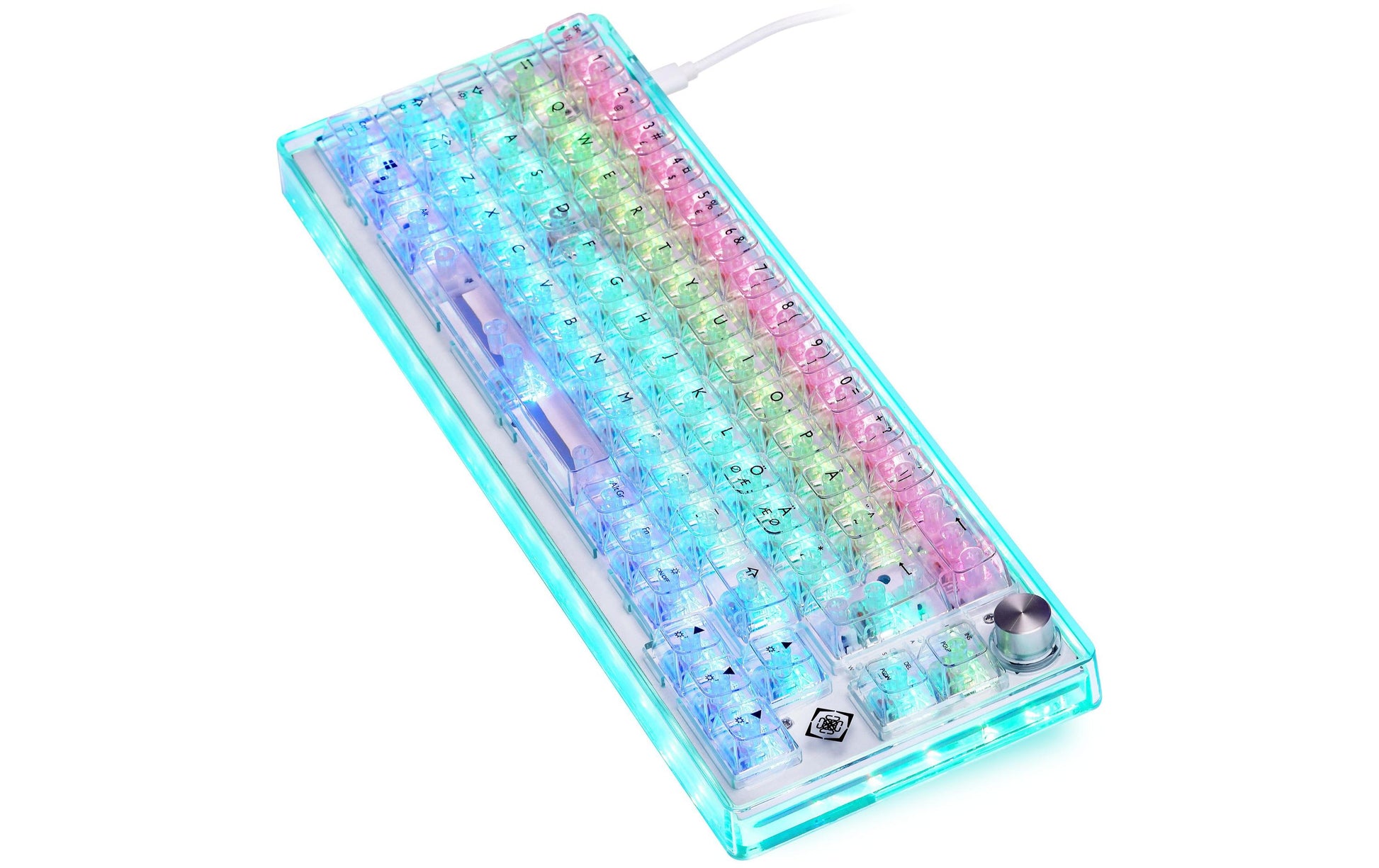 Deltaco Gaming GAM-160-T-CH – Gaming-Tastatur 65% – Mechanisch – Verkabelt, USB-C – QWERTZ (CH) – RGB