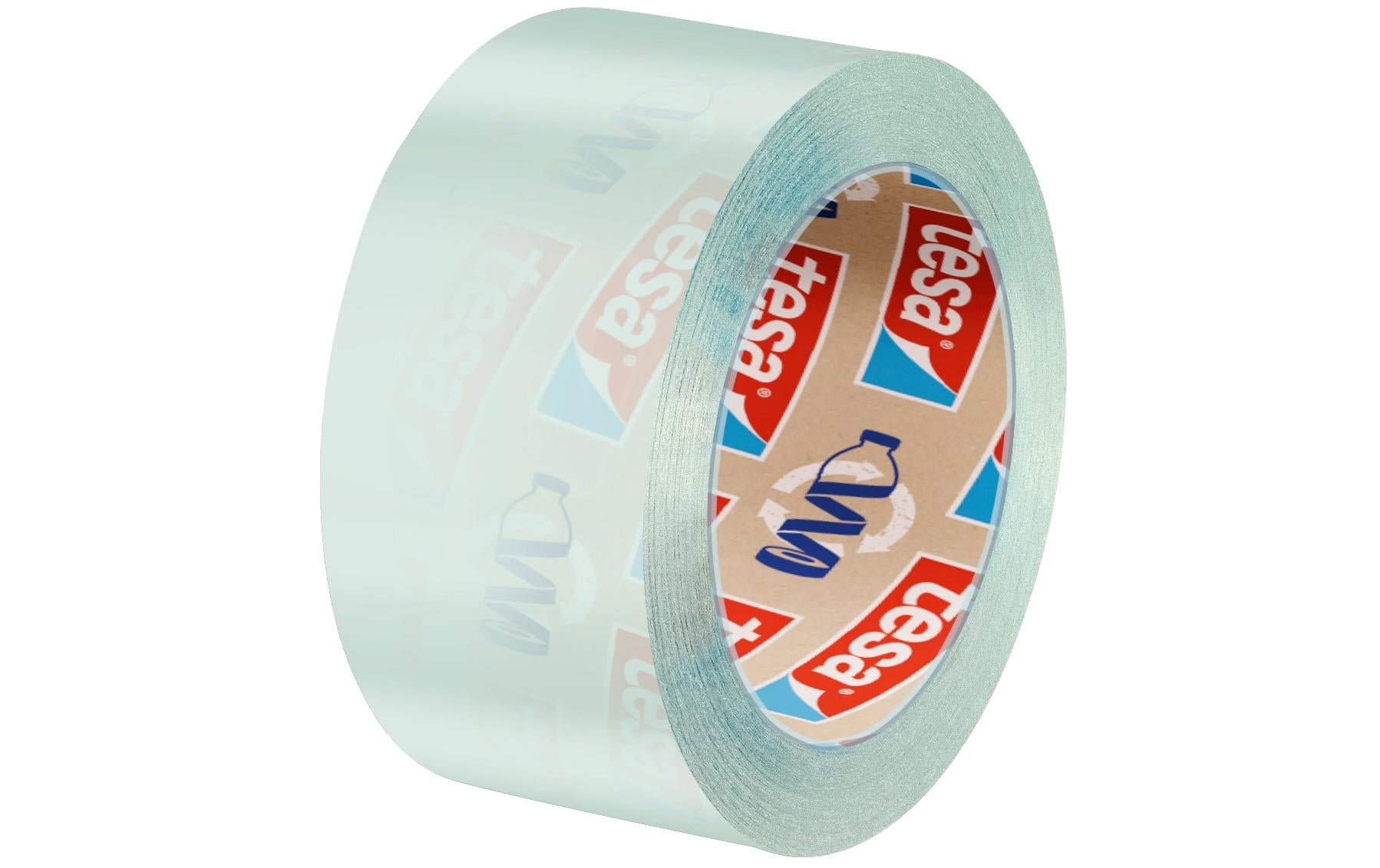 TESA Büro-Klebeband eco & crystal – permanent, Kunststoff, 19 mm × 10 m, 2 Rollen