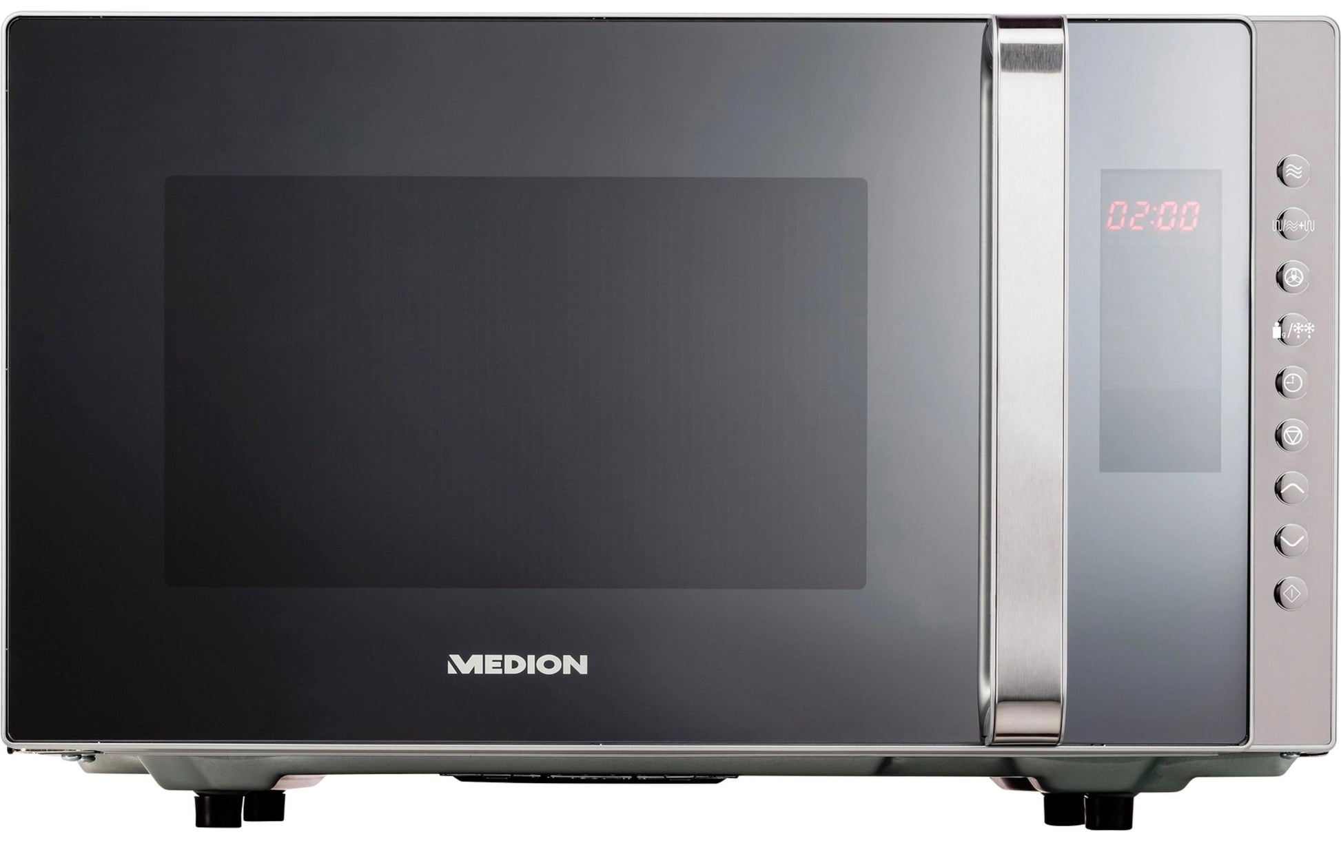 MEDION Kombi-Mikrowelle MD17495 – 23 l, Grill & Heissluft, 800 W – Grau