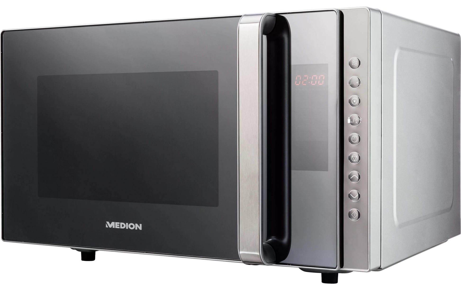 MEDION Kombi-Mikrowelle MD17495 – 23 l, Grill & Heissluft, 800 W – Grau