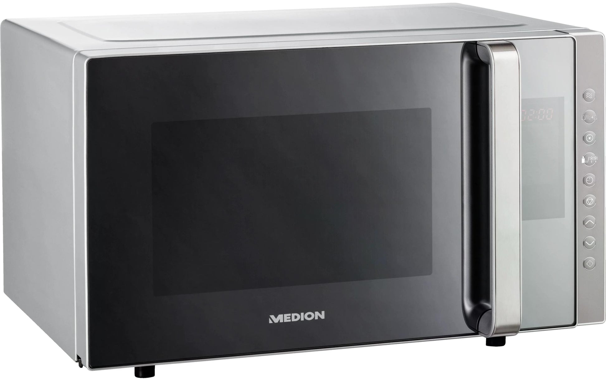 MEDION Kombi-Mikrowelle MD17495 – 23 l, Grill & Heissluft, 800 W – Grau