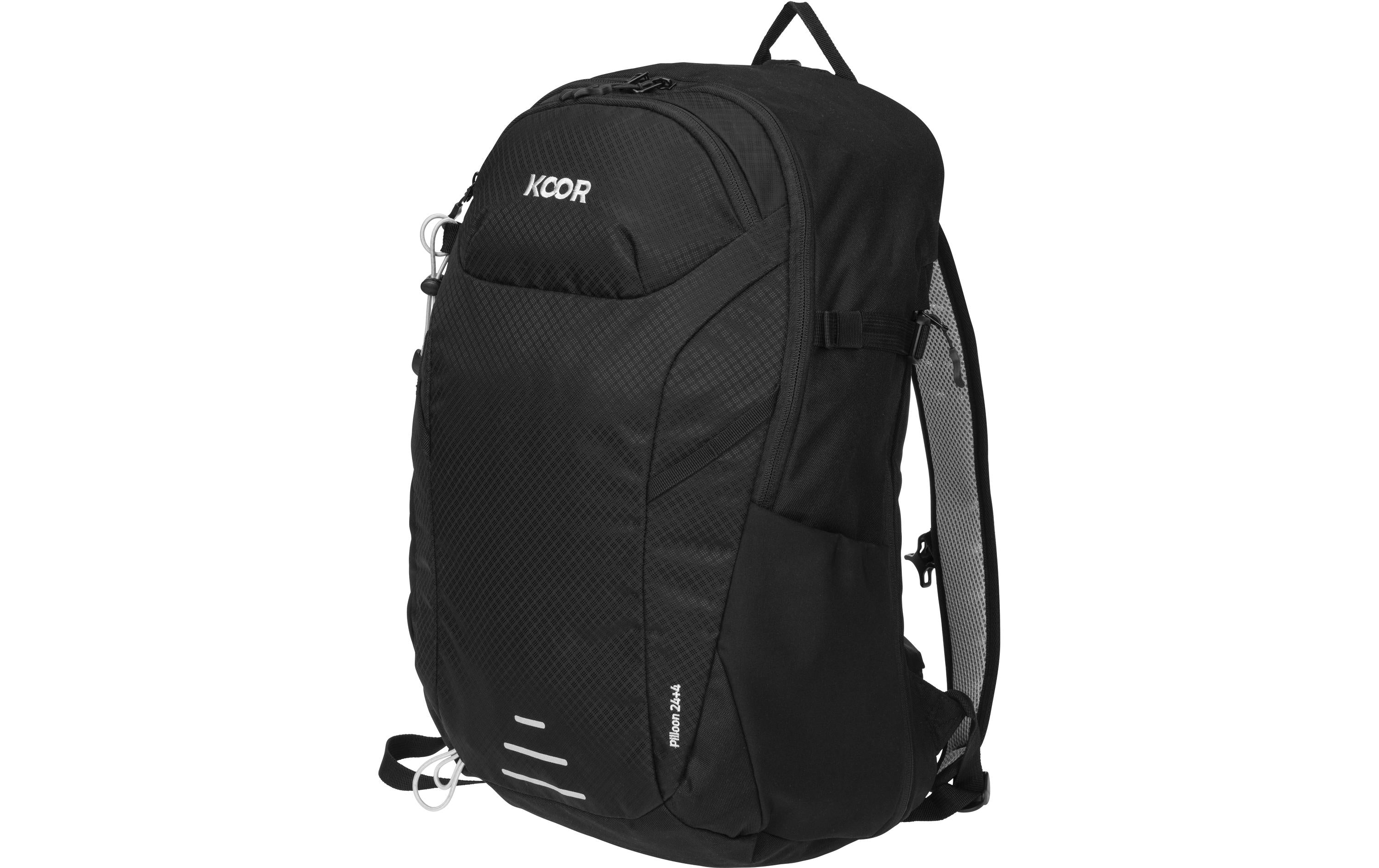 KOOR Wanderrucksack – 28 l, Polyester, Schwarz