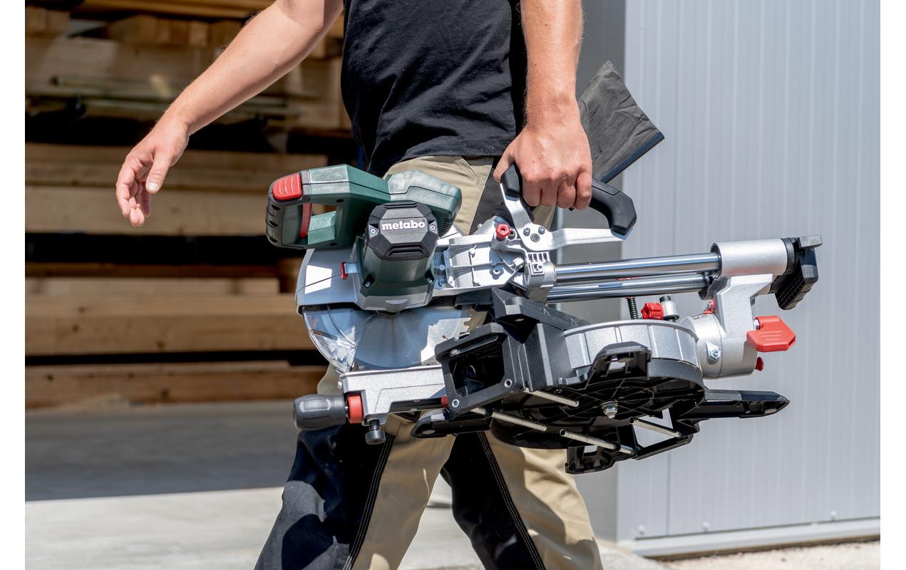Metabo Akku-Kapp- und Gehrungssäge KGS 18 LTX BL 254 – 18 V (CAS) – Ø 254 mm – 2×8,0 Ah & Ladegerät – LiHD