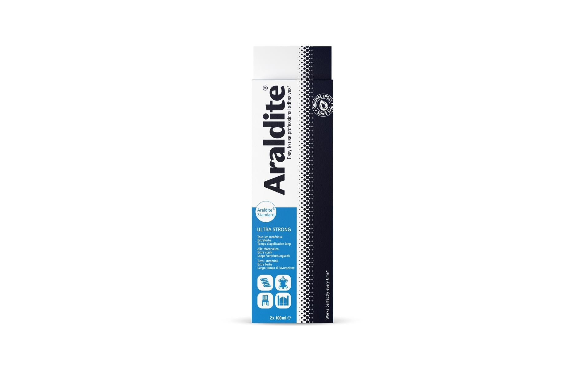 Go-Araldite Araldite 2K-Epoxidharzkleber Standard – transparent – 200 ml – für Glas