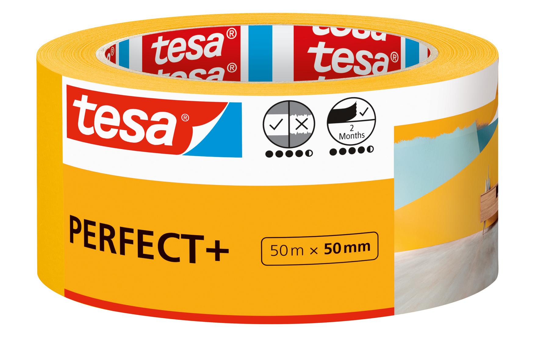 TESA Malerband Perfect – 50 mm × 50,0 m, innen