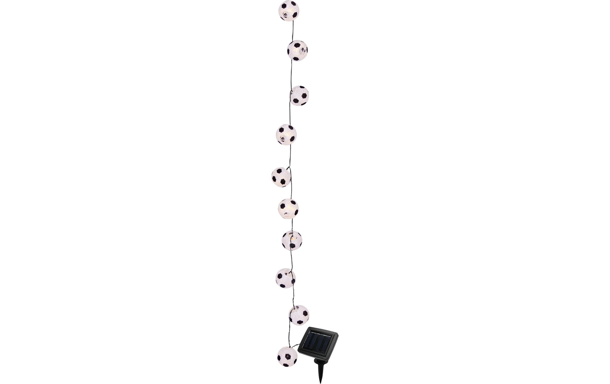 Näve Solar-Lichterkette – 5,8 m – Warmweiss – IP44 – Weiss