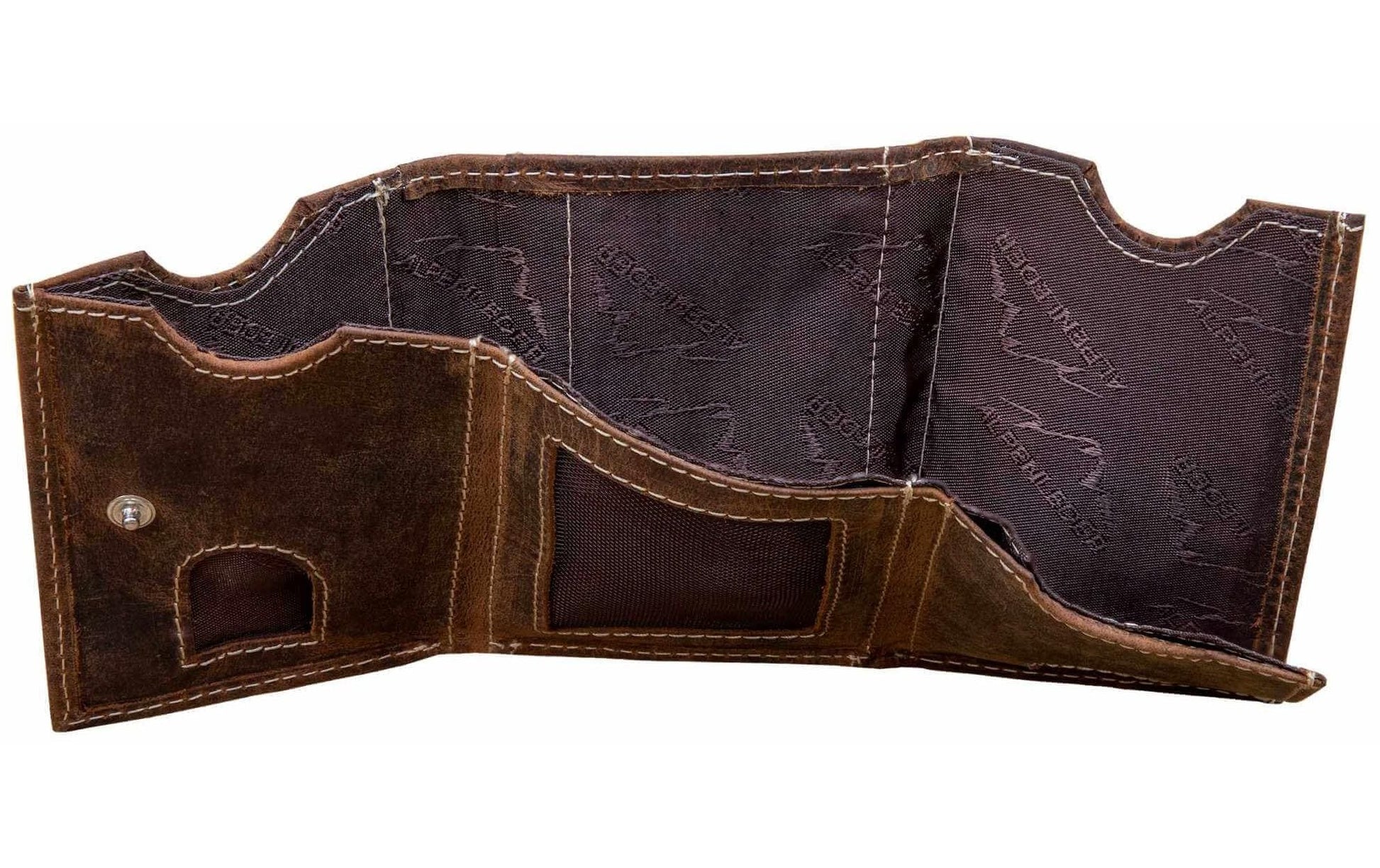 Alpenleder Brieftasche Pocket – 60 × 105 × 15 mm – Old Havanna – Leder