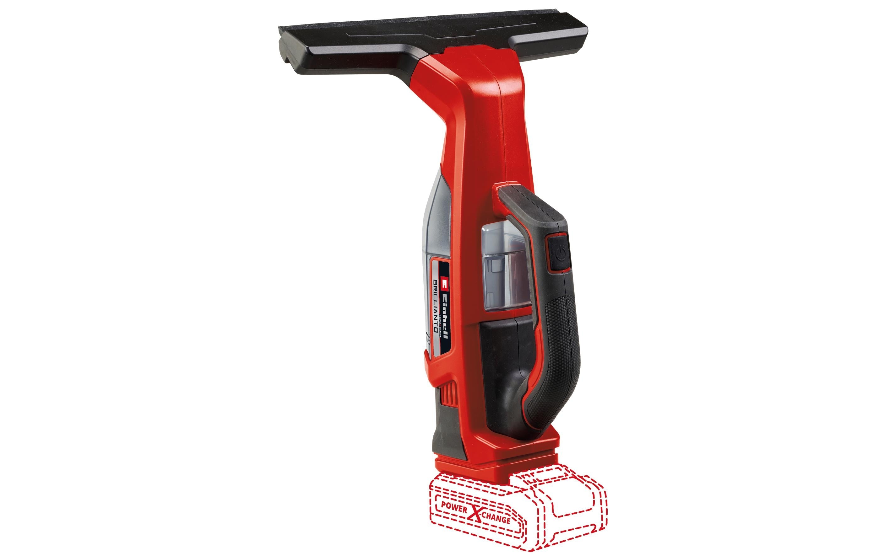 Einhell Fenstersauger BRILLIANTO – 18 V, rot