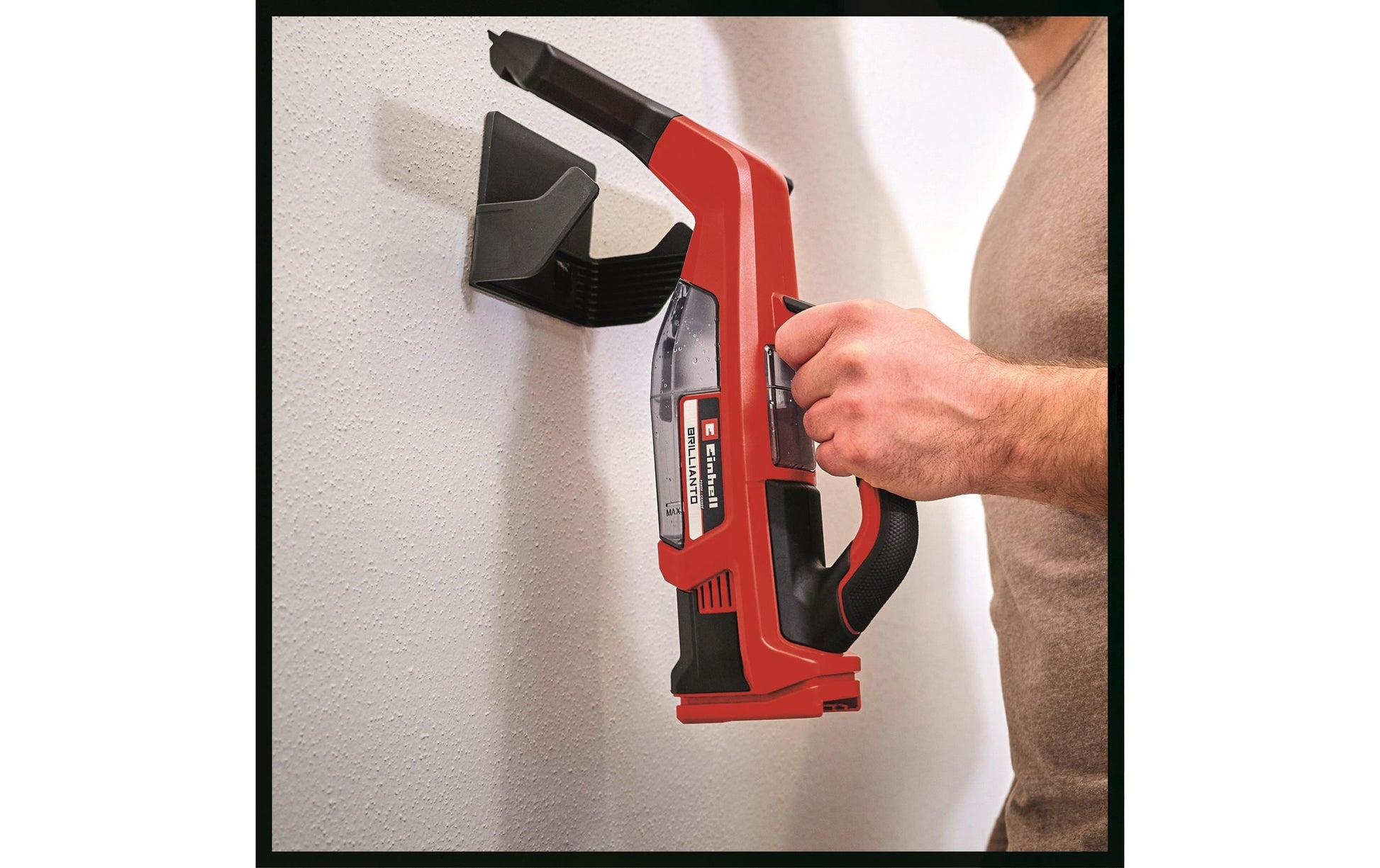 Einhell Fenstersauger BRILLIANTO – 18 V, rot