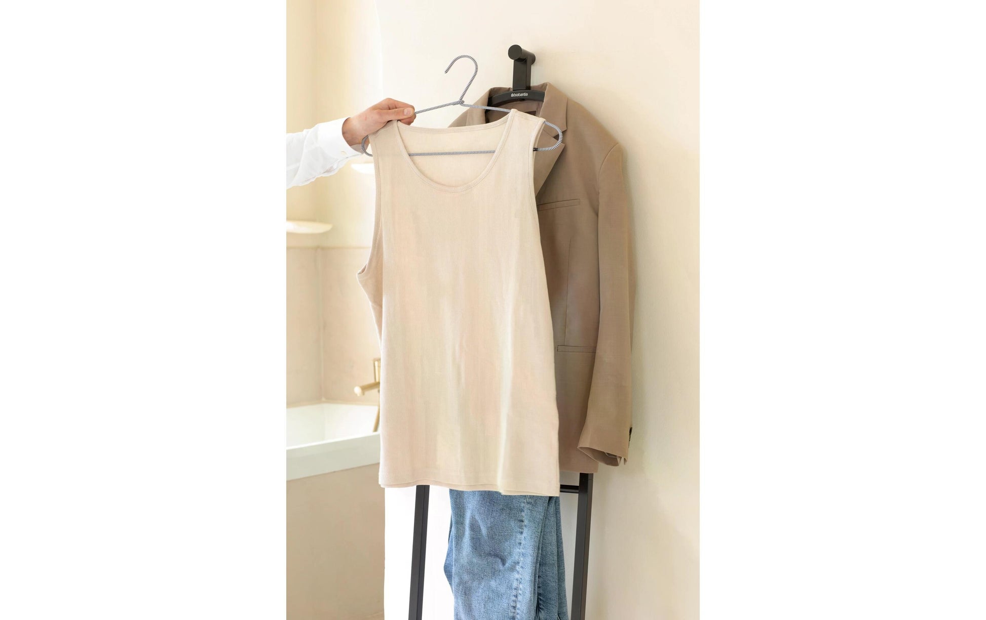 Brabantia Linn Dressboy Garderobenständer – Stahl – Schwarz – 1'680 mm