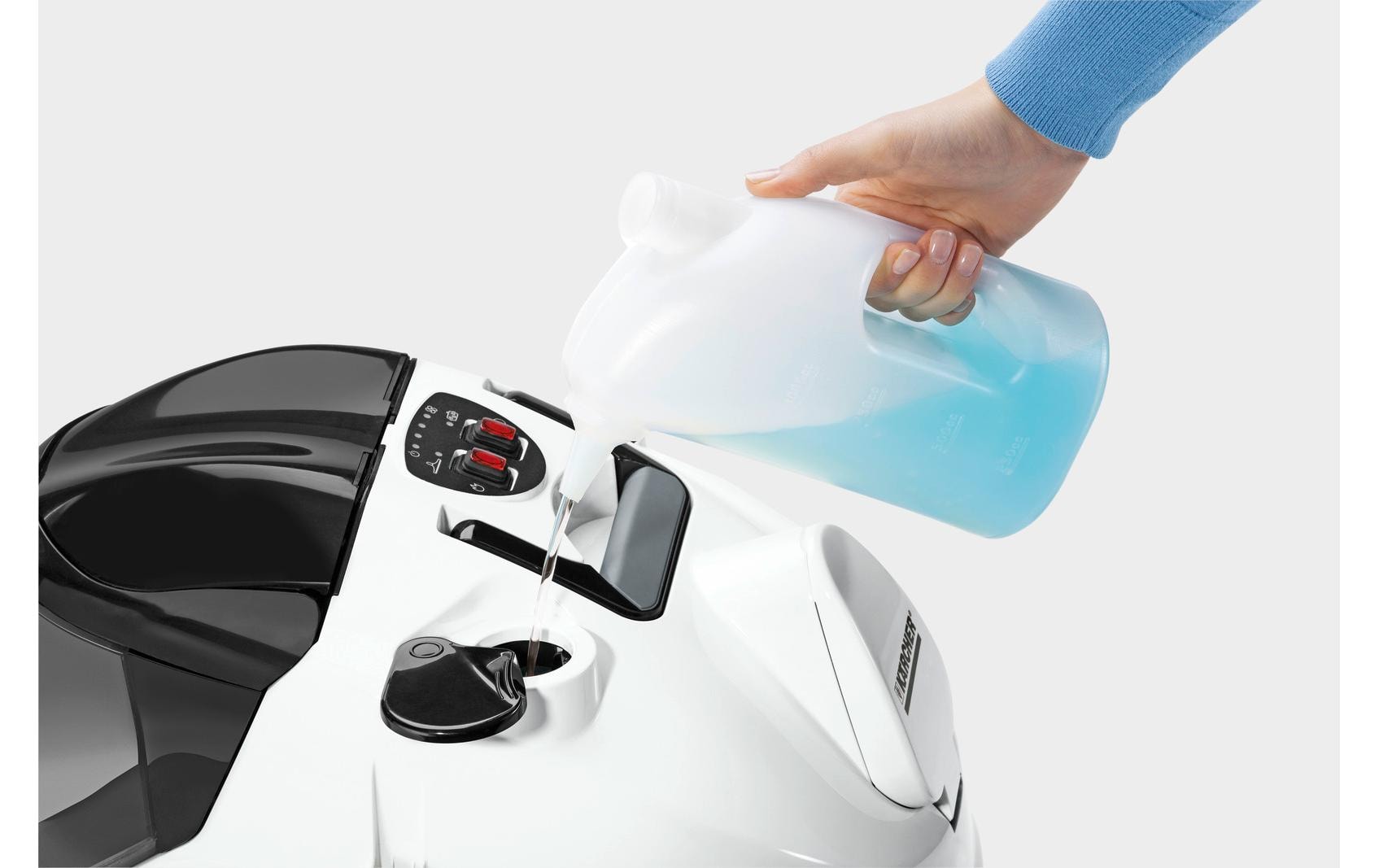Kärcher Dampfreiniger – 450 ml, weiss, für alle Böden