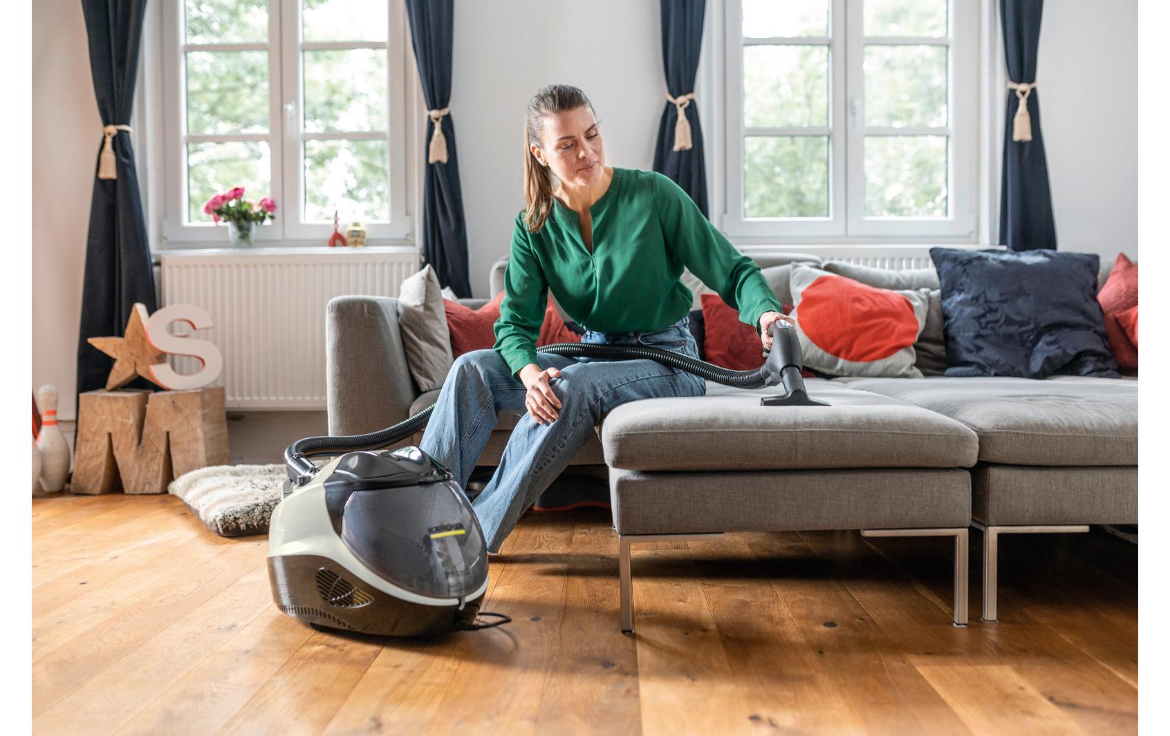 Kärcher Dampfreiniger – 450 ml, weiss, für alle Böden