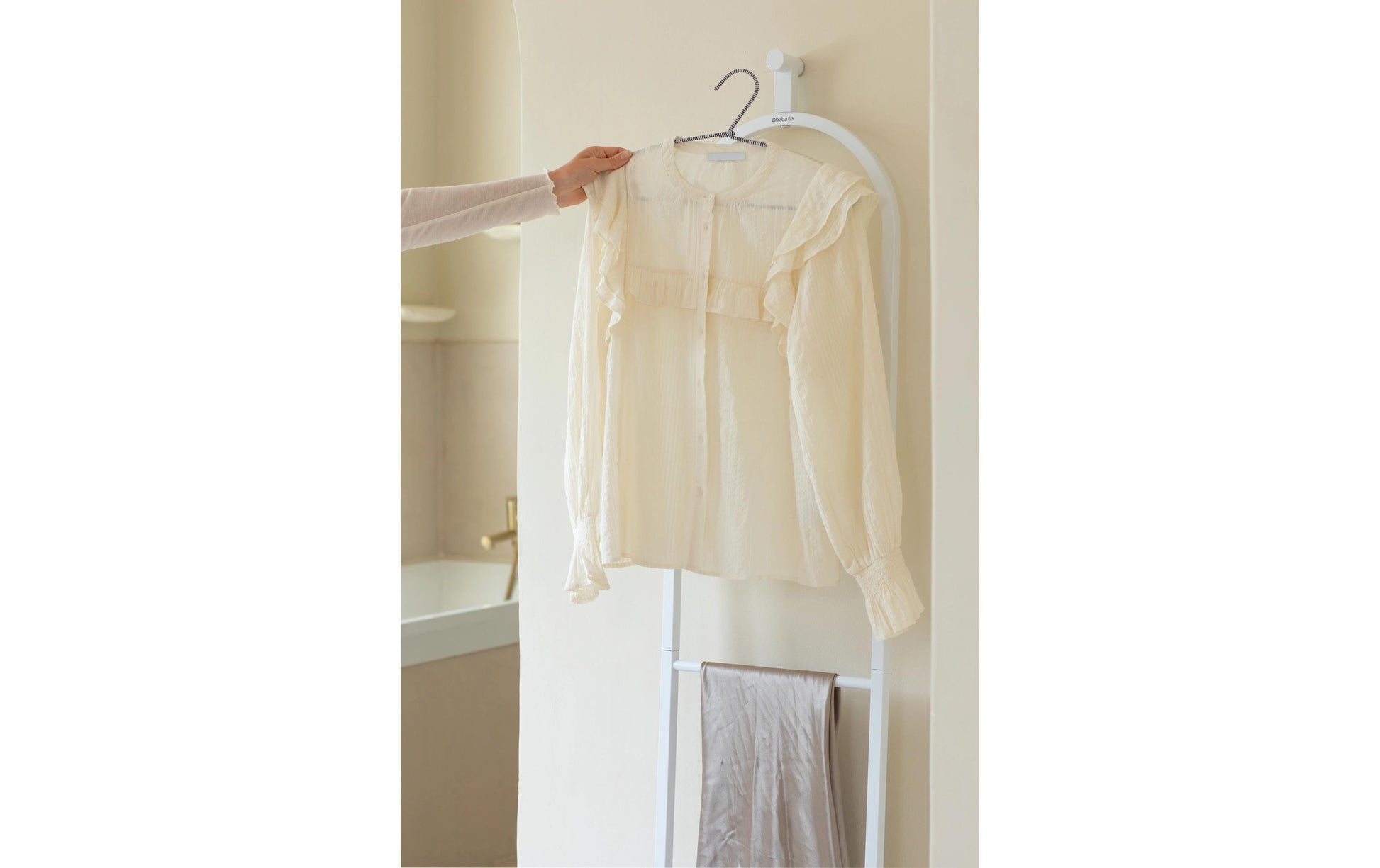 Brabantia Linn Dressboy Garderobenständer – Stahl – Weiss – 1'680 mm