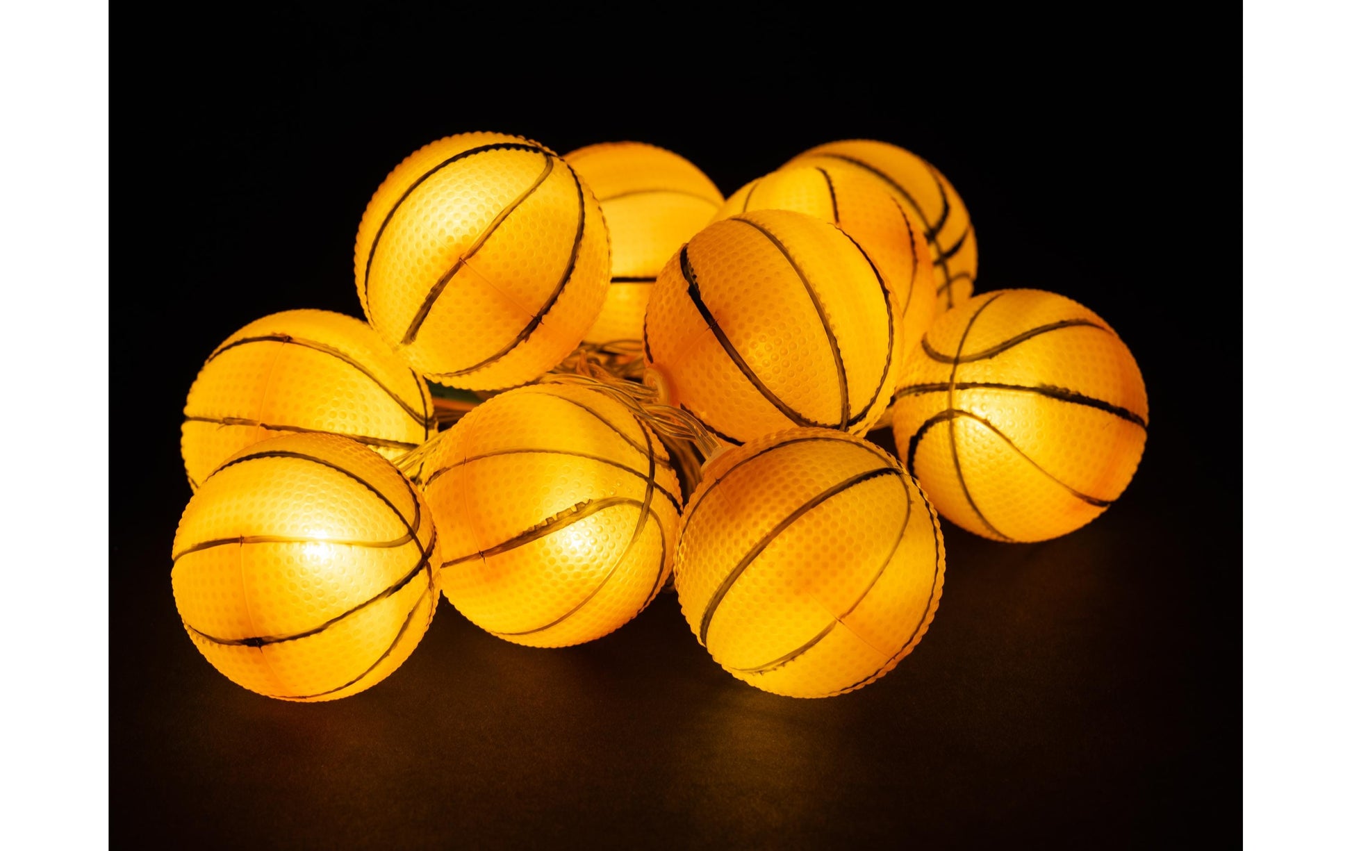 COCON Lichterkette – Starterset, 165 cm, Warmweiss, Orange, 10 LEDs, Batteriebetrieb, Timer