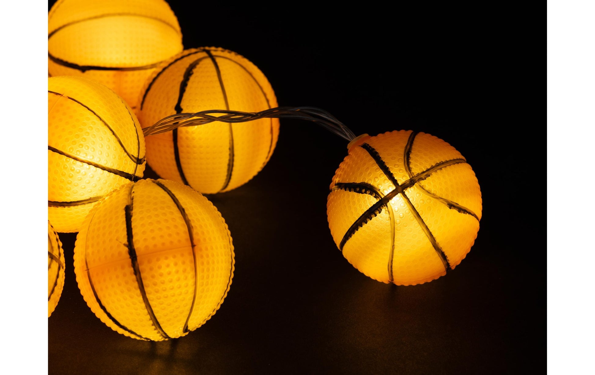 COCON Lichterkette – Starterset, 165 cm, Warmweiss, Orange, 10 LEDs, Batteriebetrieb, Timer