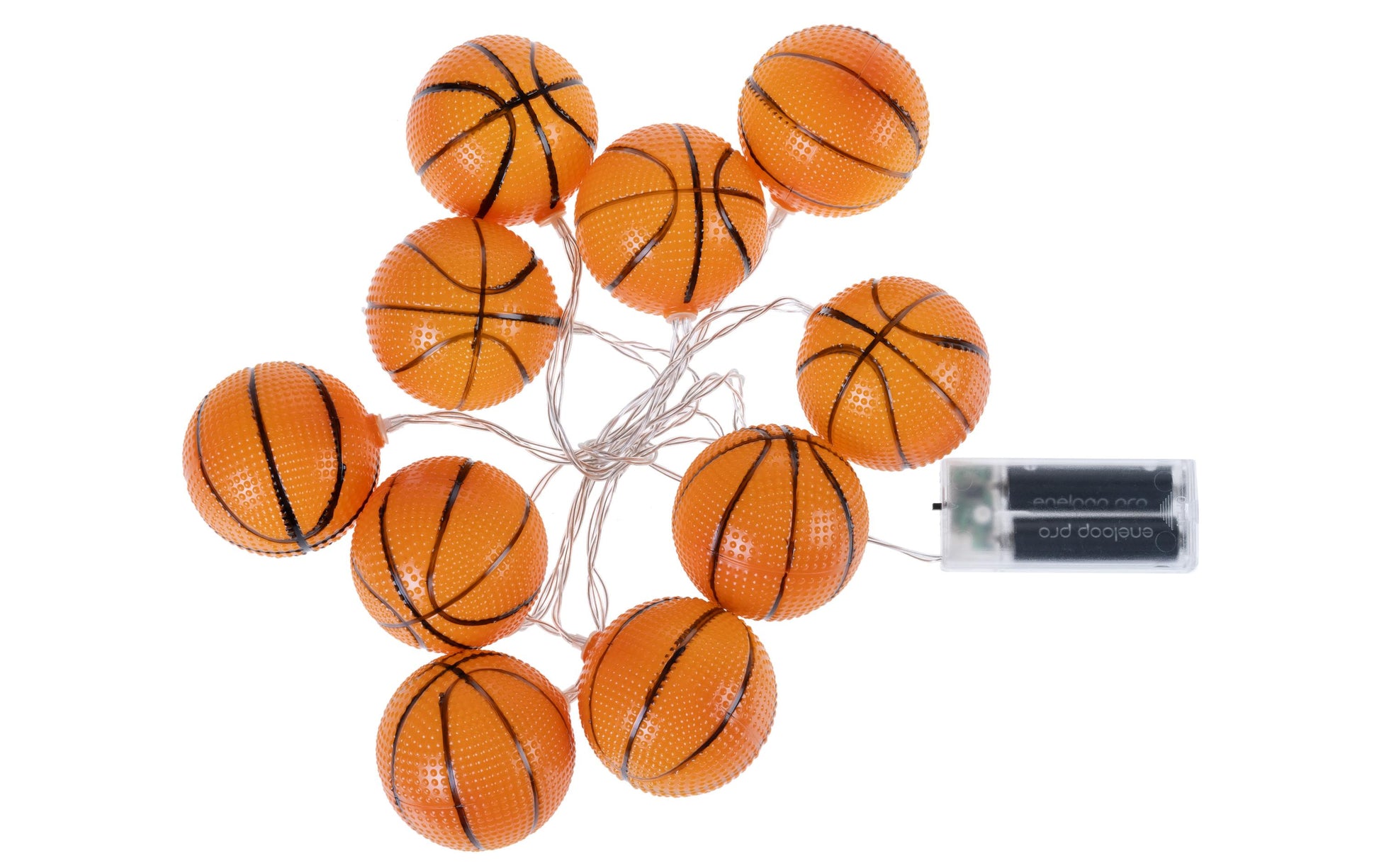 COCON Lichterkette – Starterset, 165 cm, Warmweiss, Orange, 10 LEDs, Batteriebetrieb, Timer