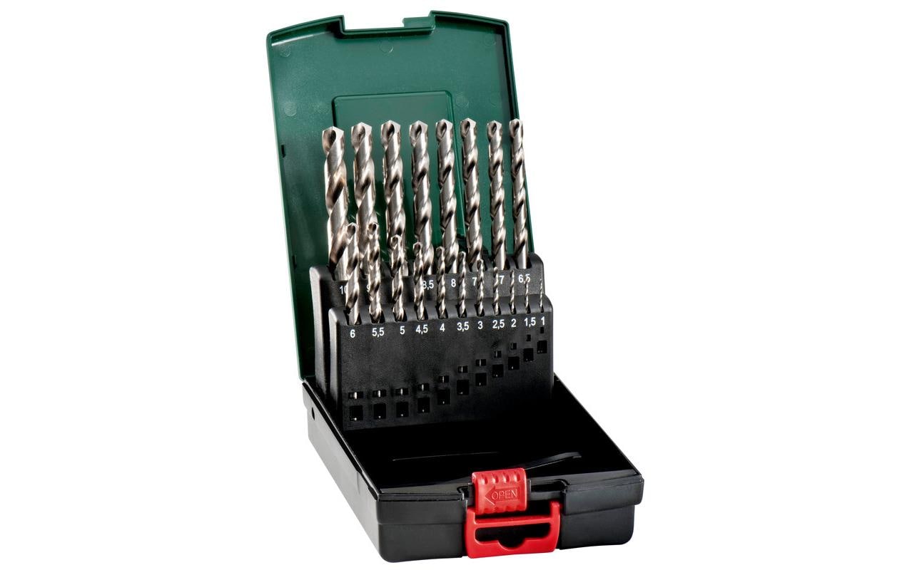 Metabo Bohr- & Bit-Set 1–10 mm Zylinderschaft – für Metall – 19-tlg.