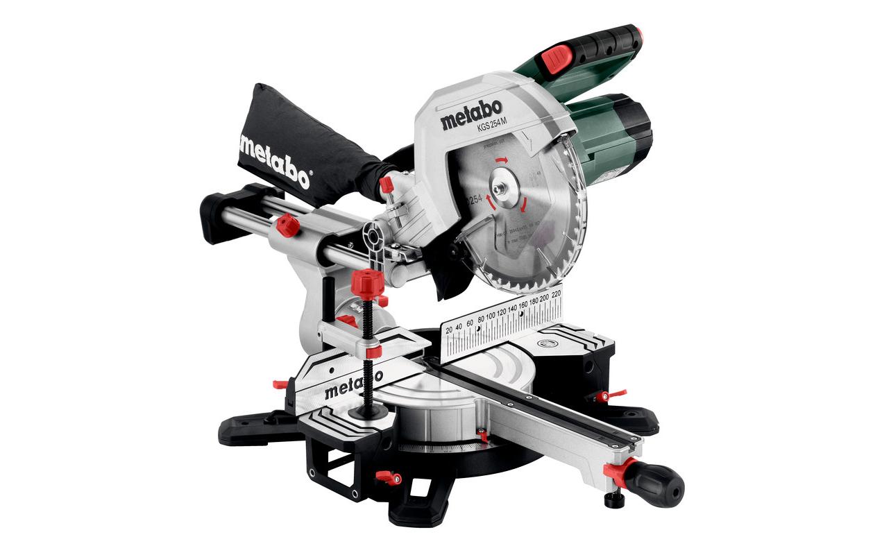 Metabo Kappsäge KGS 254 M – 1 800 W – Spindelhals – Sägeblatt-Ø 254 mm – Ohne Zubehör