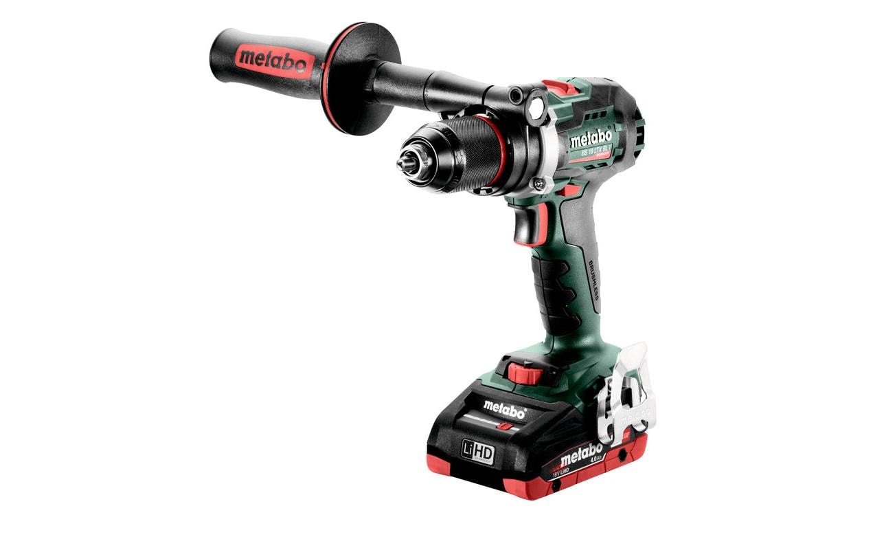 Metabo Bohrschrauber BS 18 LTX BL I – 18 V (CAS) – Schnellspannbohrfutter (Ø 13 mm) – 2×4,0 Ah & Ladegerät