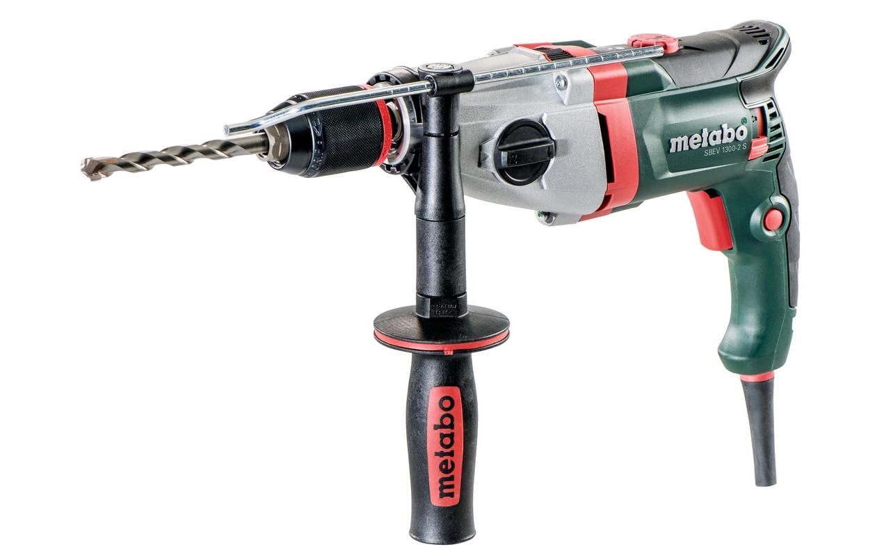 Metabo Schlagbohrmaschine SBEV 1300-2 S – 1 300 W – Schnellspannbohrfutter – 16 Nm – Koffer – 2-Gang