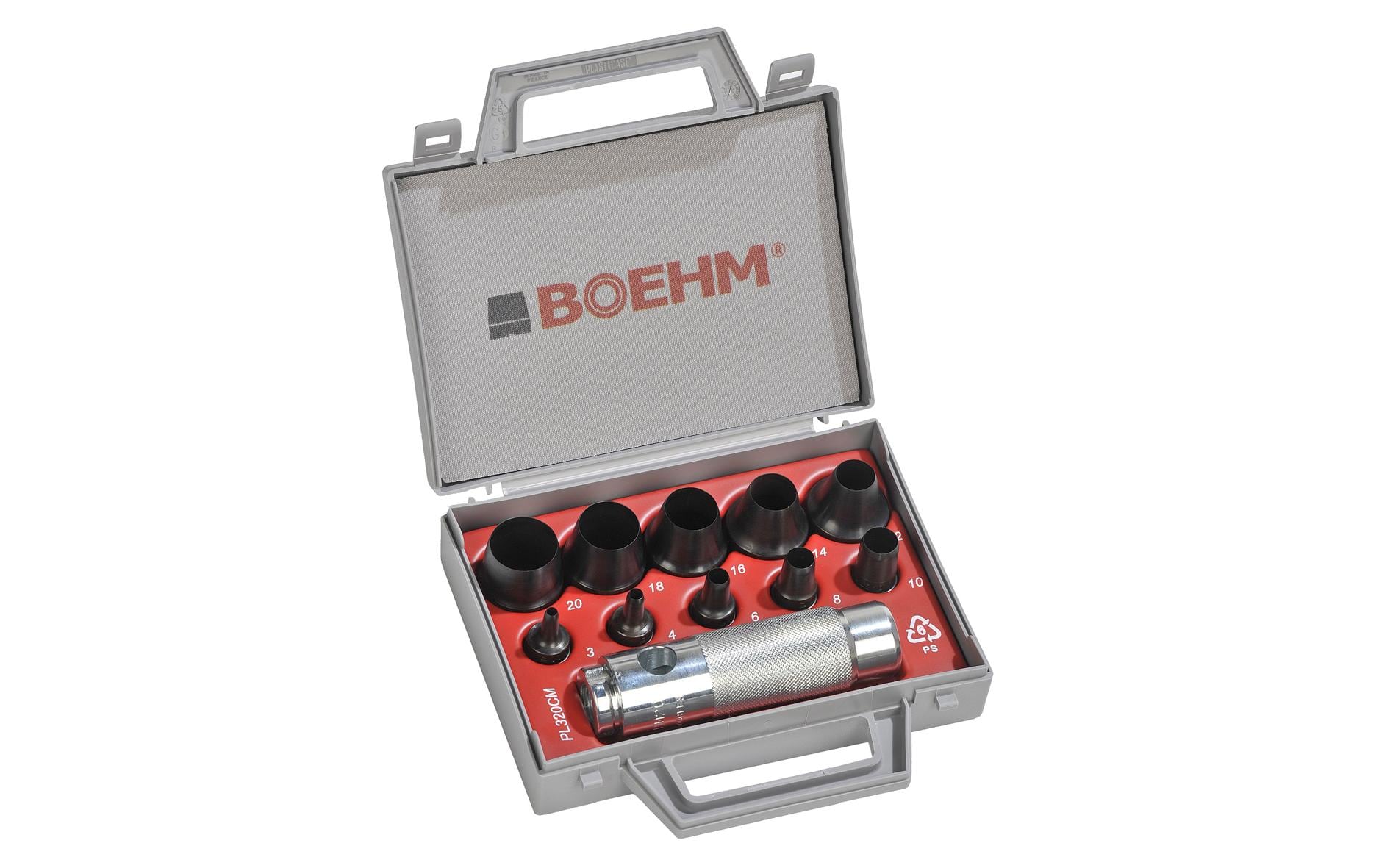 Boehm Locheisensatz – 3–20 mm – 11-teilig