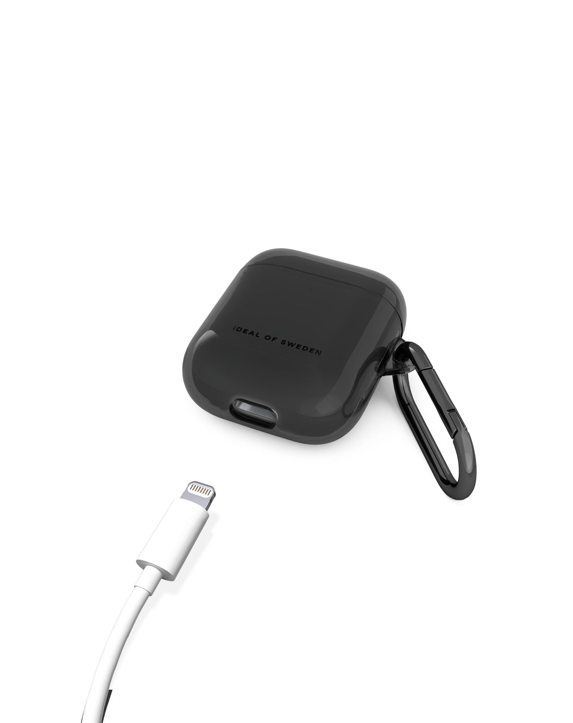 iDeal of Sweden IDCLAPC-470 – Schutzhülle – für AirPods (1. & 2. Gen.) – TPU – Schwarz – kabelloses Laden