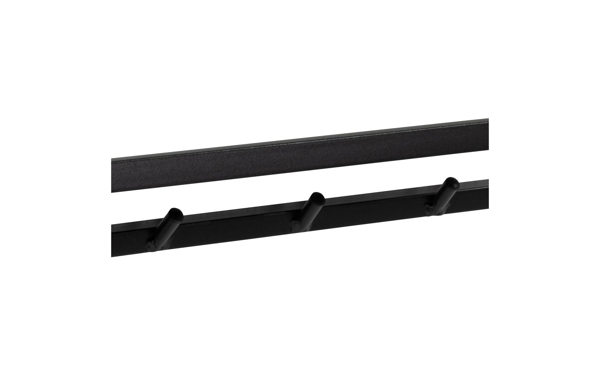 Actona Seaford Wandgarderobe 7 Haken – Stahl/MDF – Schwarz – 770 × 220 × 280 mm