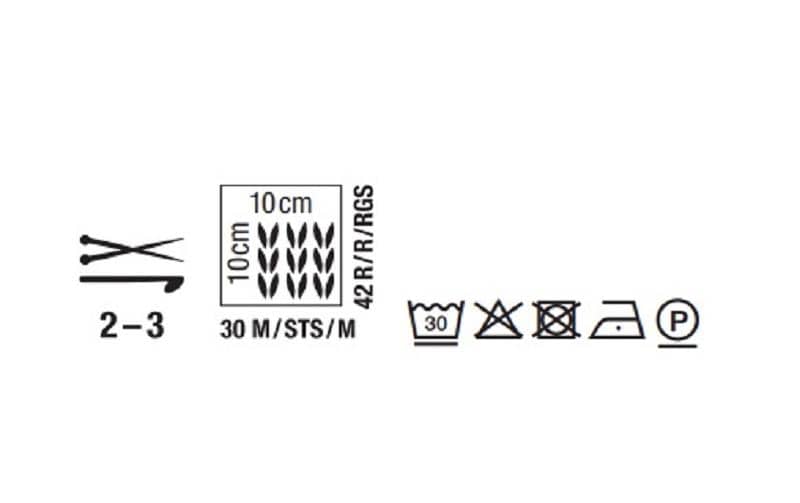Rico Design Tweed 4-fädiges Garn Senfgelb – 100 g, 375 m, Nadel 2 mm
