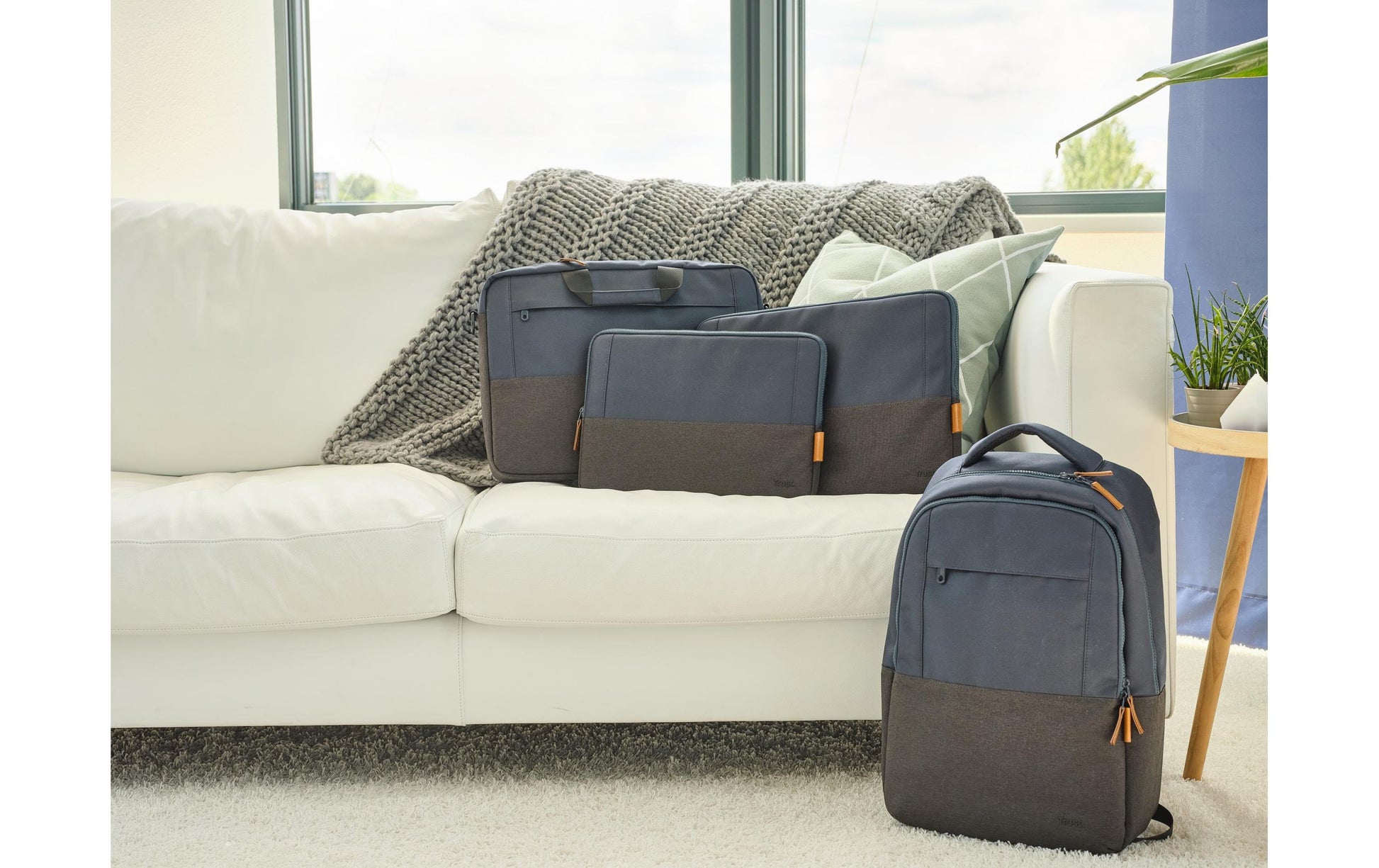 Trust Notebook-Tasche für Notebooks bis 16" – schockresistent, wasserdicht – Blau