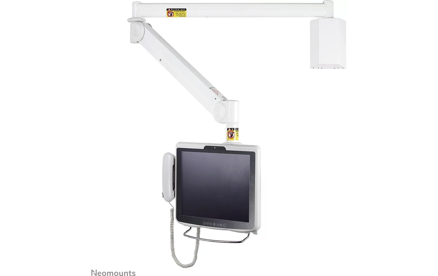 Neomounts FPMA-HAW100 – Monitorhalterung – bis 24", VESA 100 × 100 mm, 6 kg, höhenverstellbar, silber