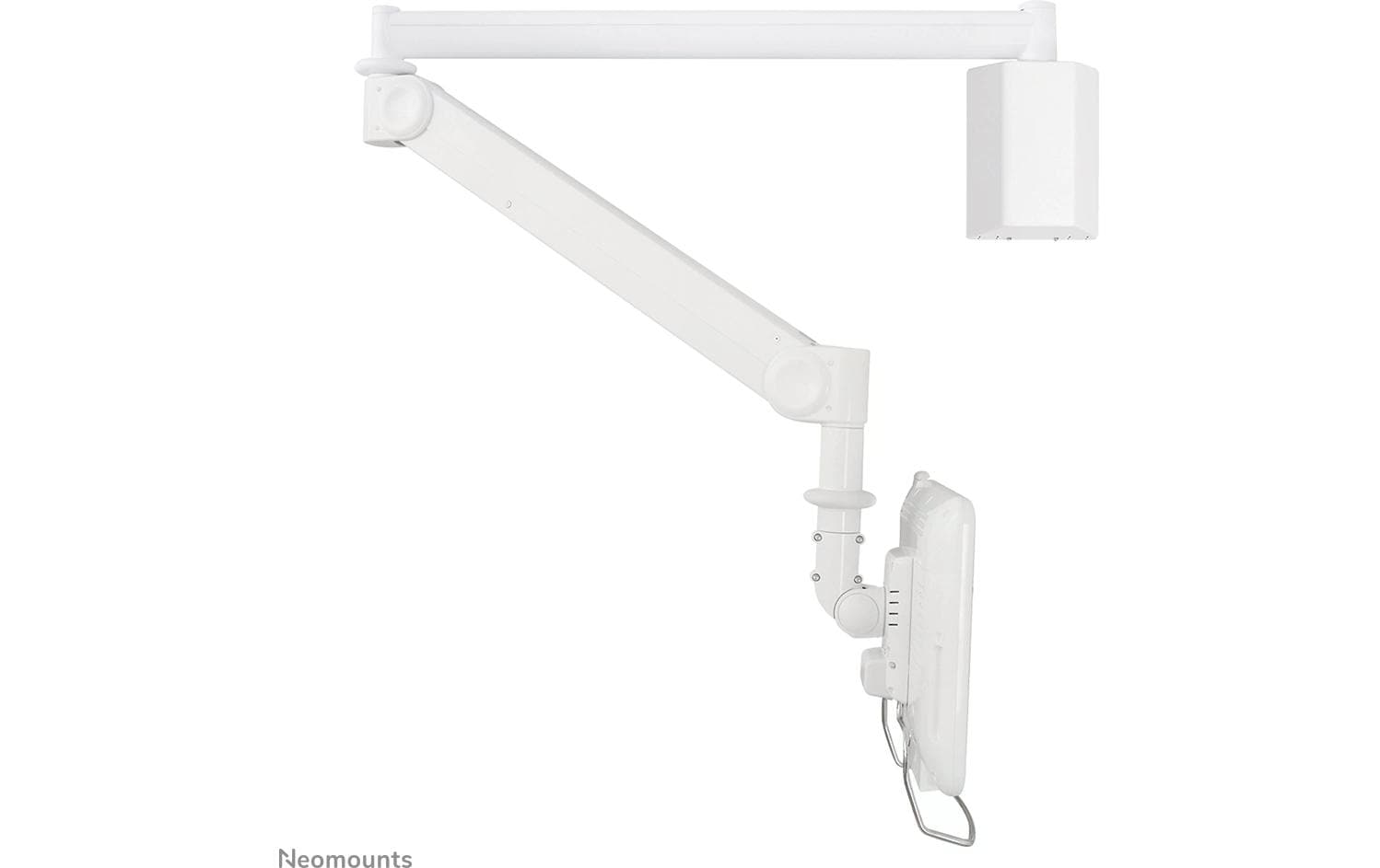 Neomounts FPMA-HAW100 – Monitorhalterung – bis 24", VESA 100 × 100 mm, 6 kg, höhenverstellbar, silber