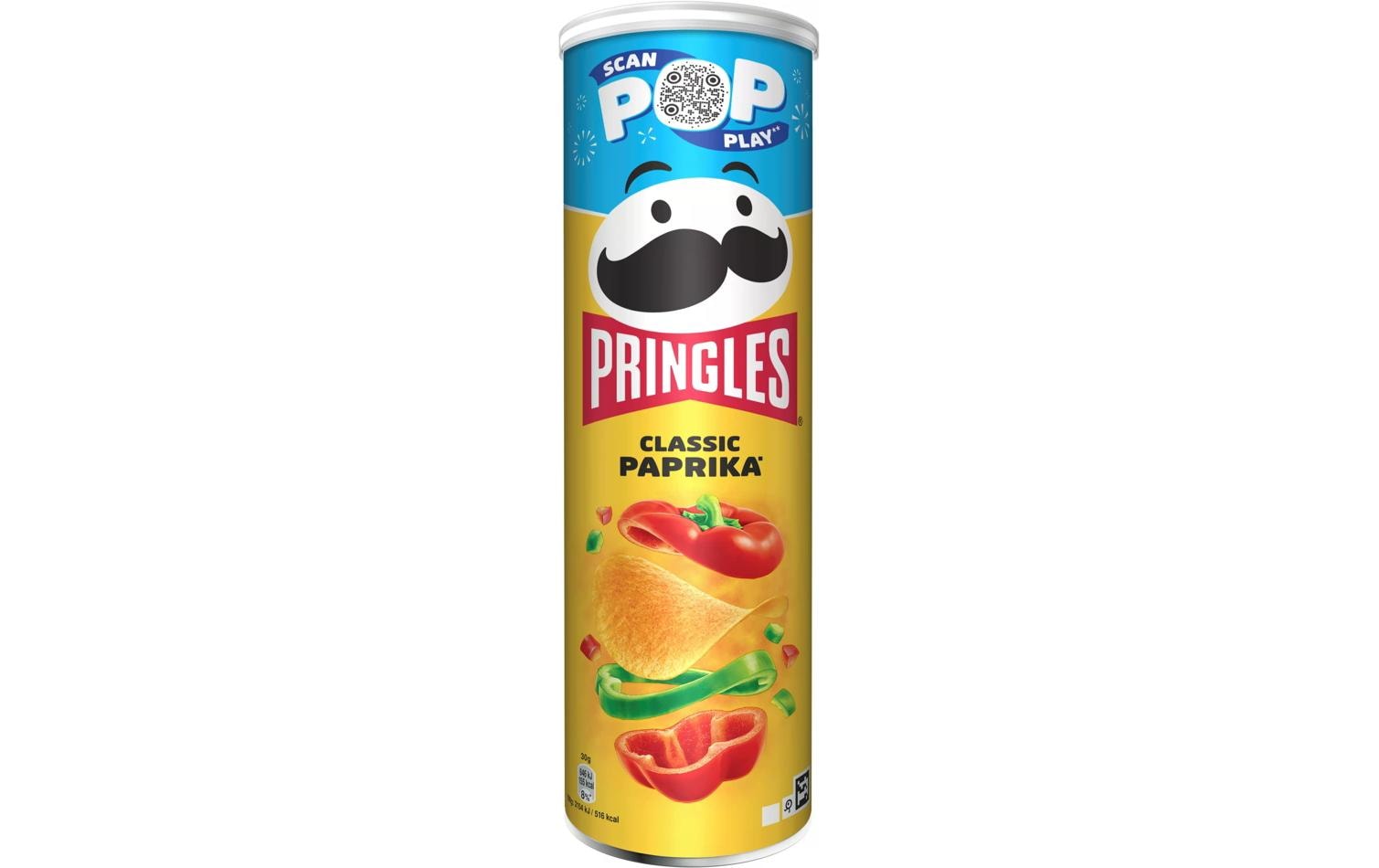 Pringles Classic Chips – Paprika – 185 g