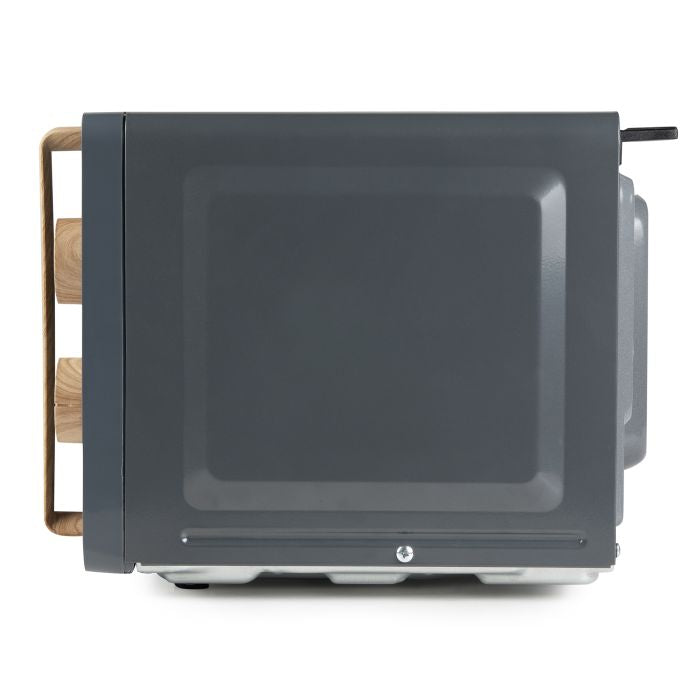 Domo Solo-Mikrowelle DO3320 – 20 l – 700 W – schwarz/holz