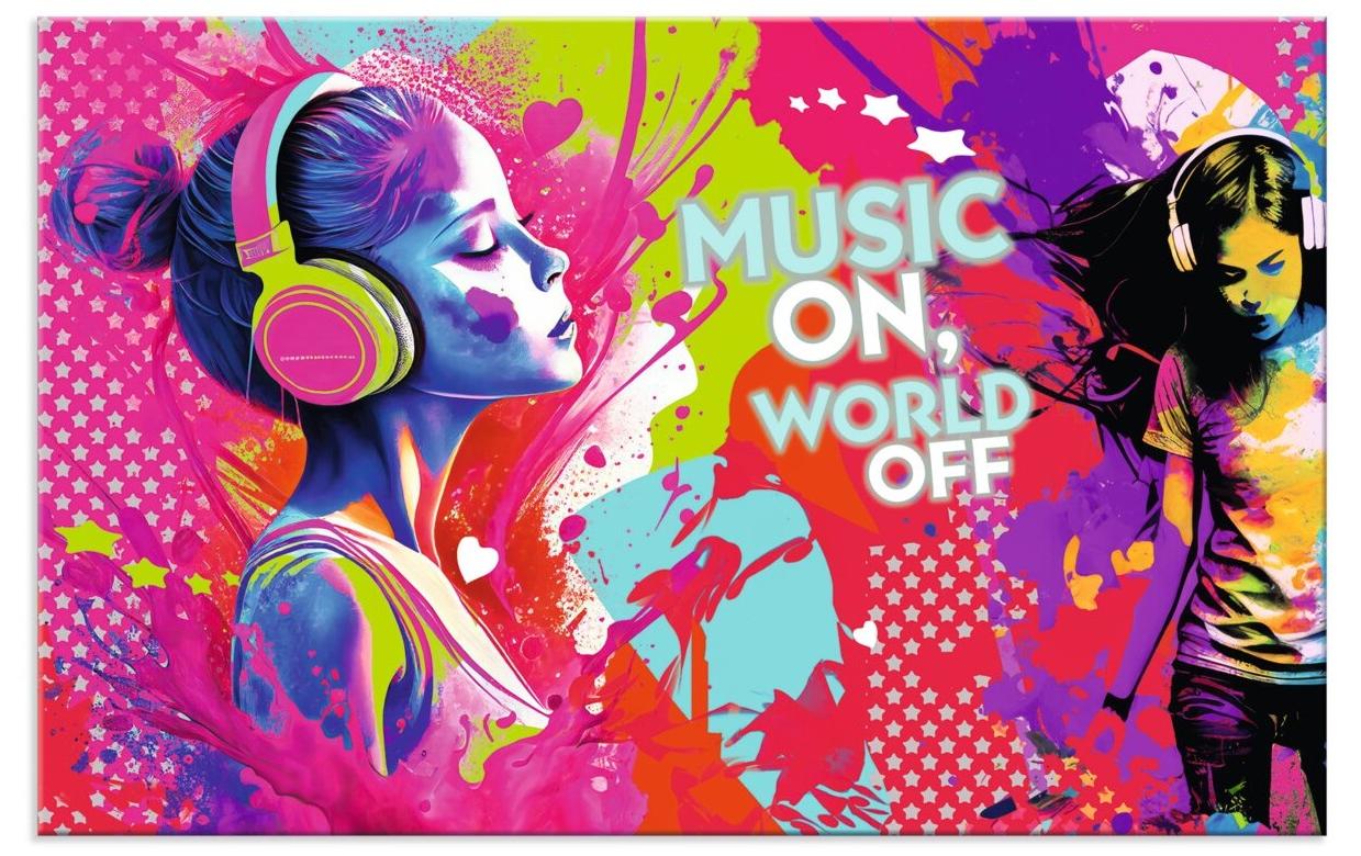 HERMA Schreibunterlage – Music Girl – 550 × 350 mm – Karton, rutschfest